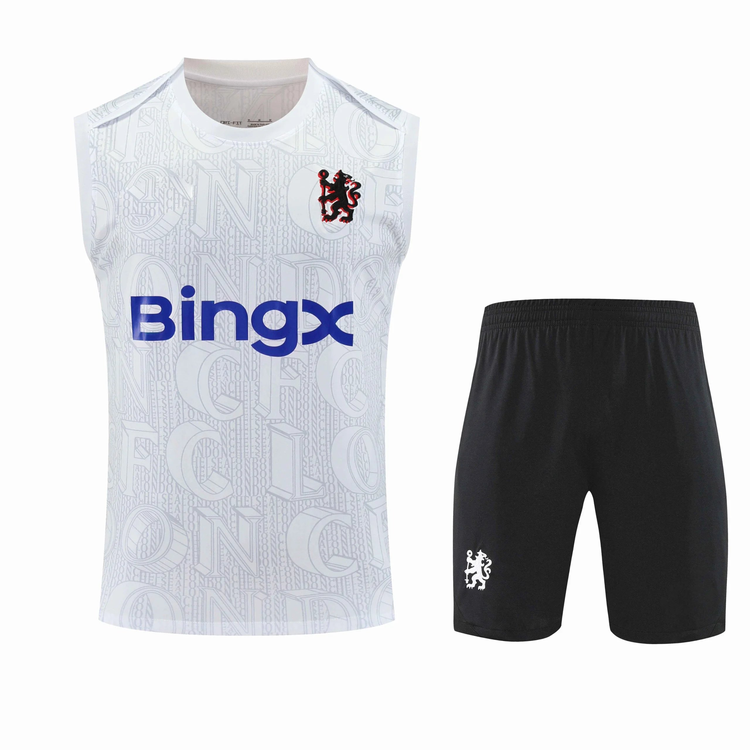 2526 Chelsea White Training Kit Tank Top (Please note customization info in order remarks, messages are not valid)