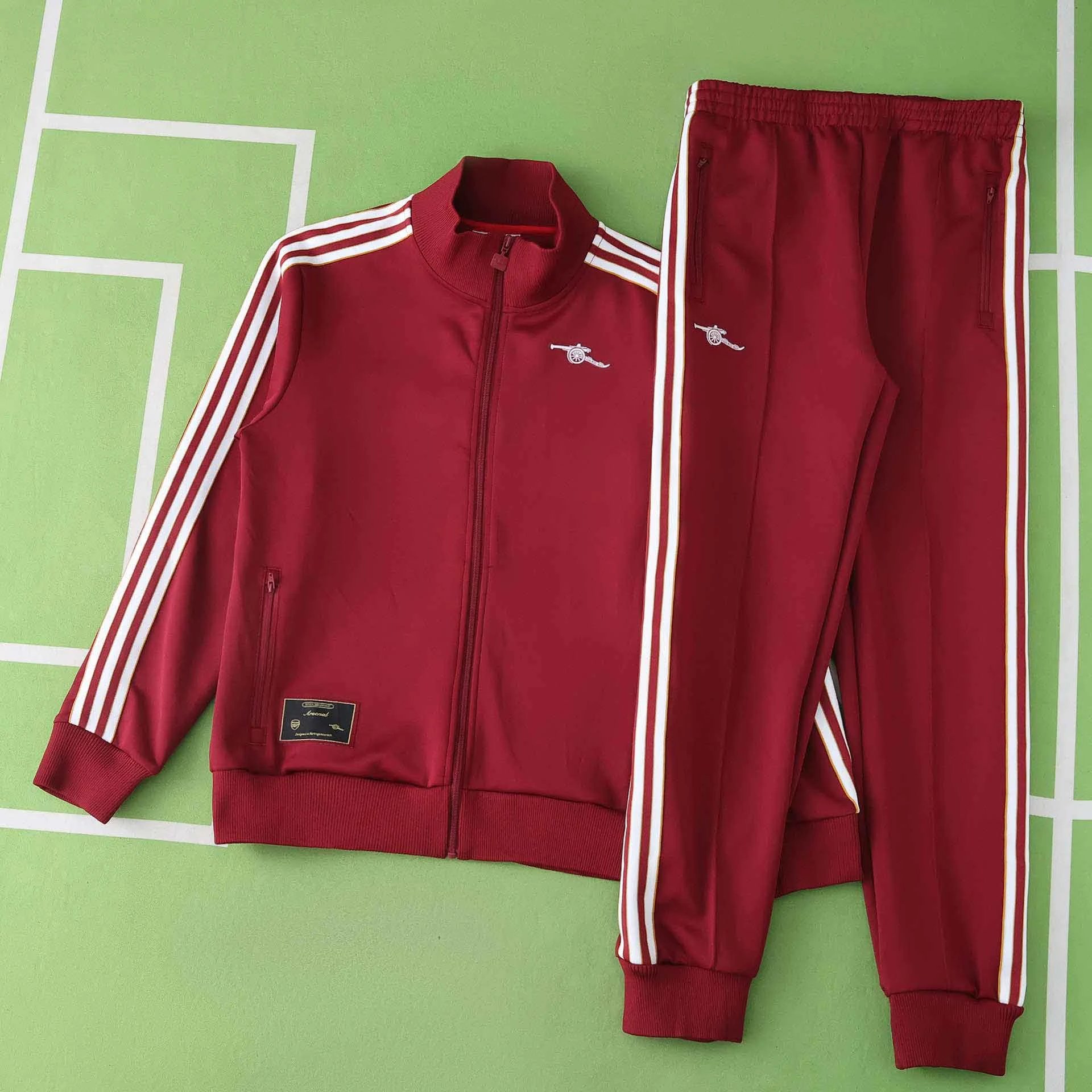 Arsenal 2526 Red & White Shoulder Training Jacket Set