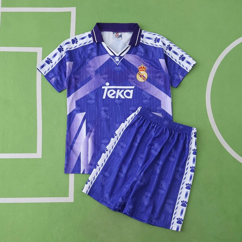 9697 Real Madrid Away Purple Kids Jersey (Please note customization info when placing order; messages do not count)