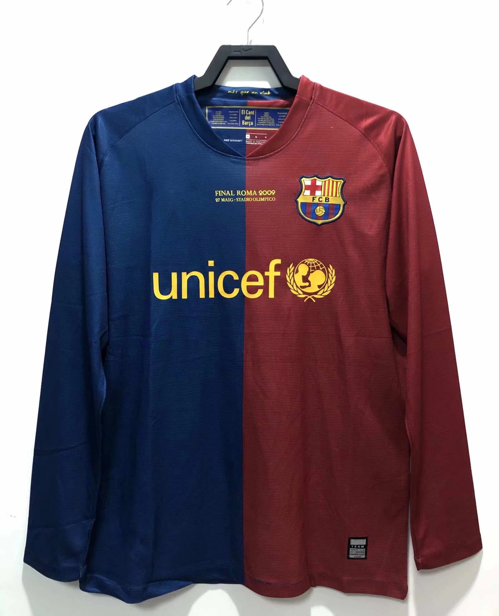0809 Barcelona home Champions League edition long sleeved Thai version (please note customization information when placing the order, do not read messages) (please note customization information when placing the order, do not send private messages)