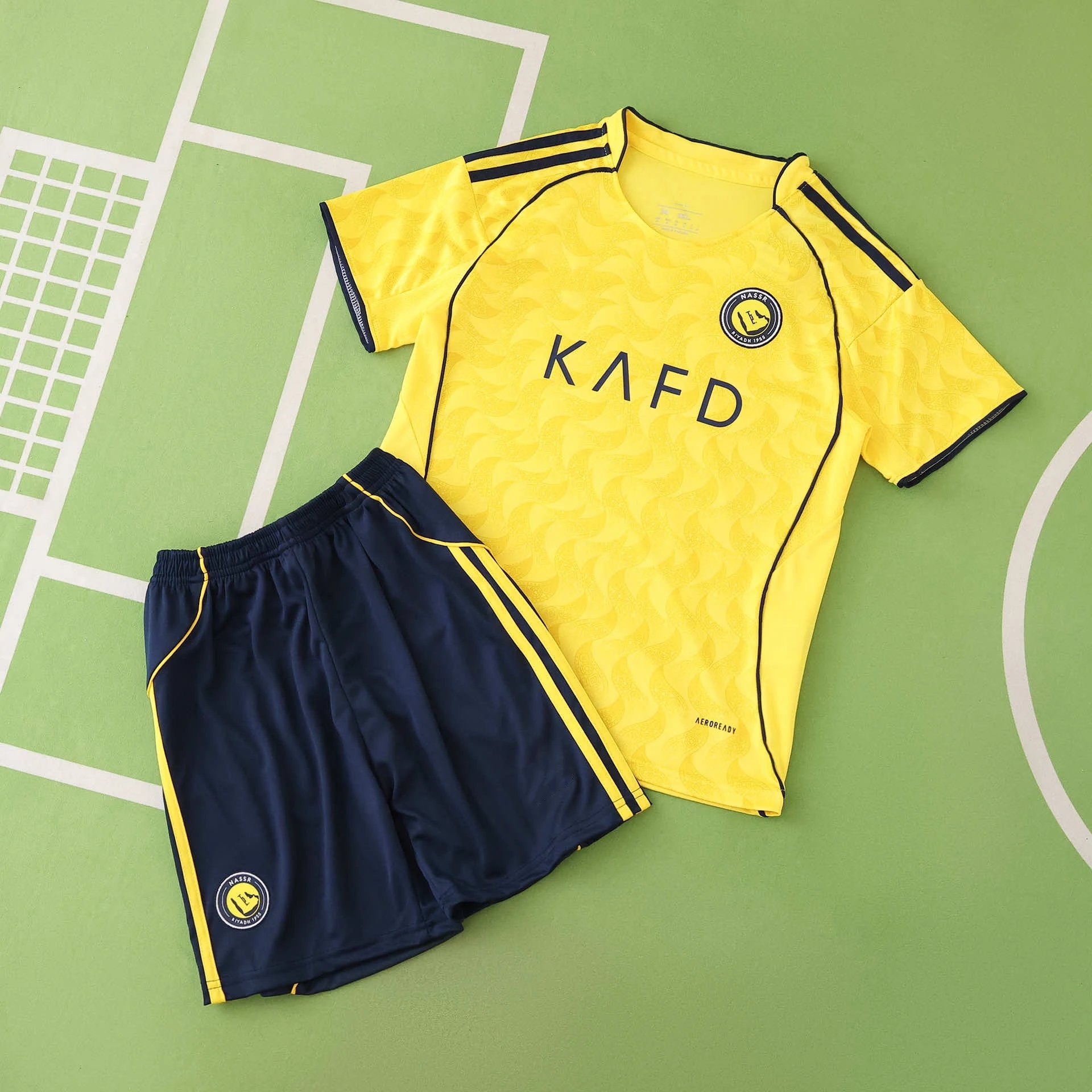 2526 Al Nassr Home Kids Kit (Please note customization info in your order; messages will not count)
