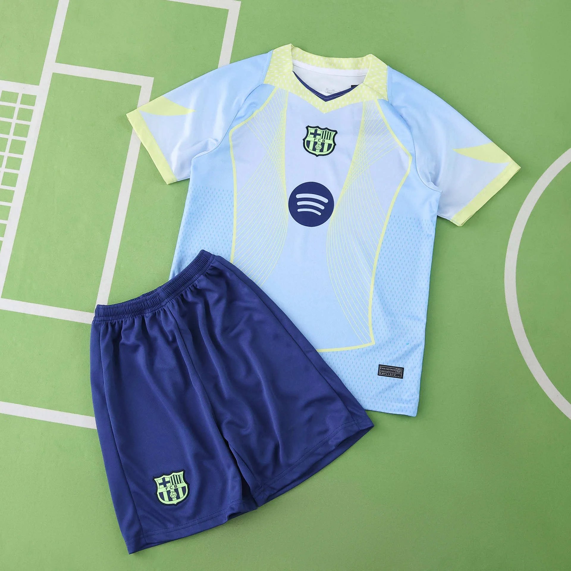 2526 Barcelona Blue Special Edition Kids' Jersey (Please note customization details in your order; messages will not be accepted)
