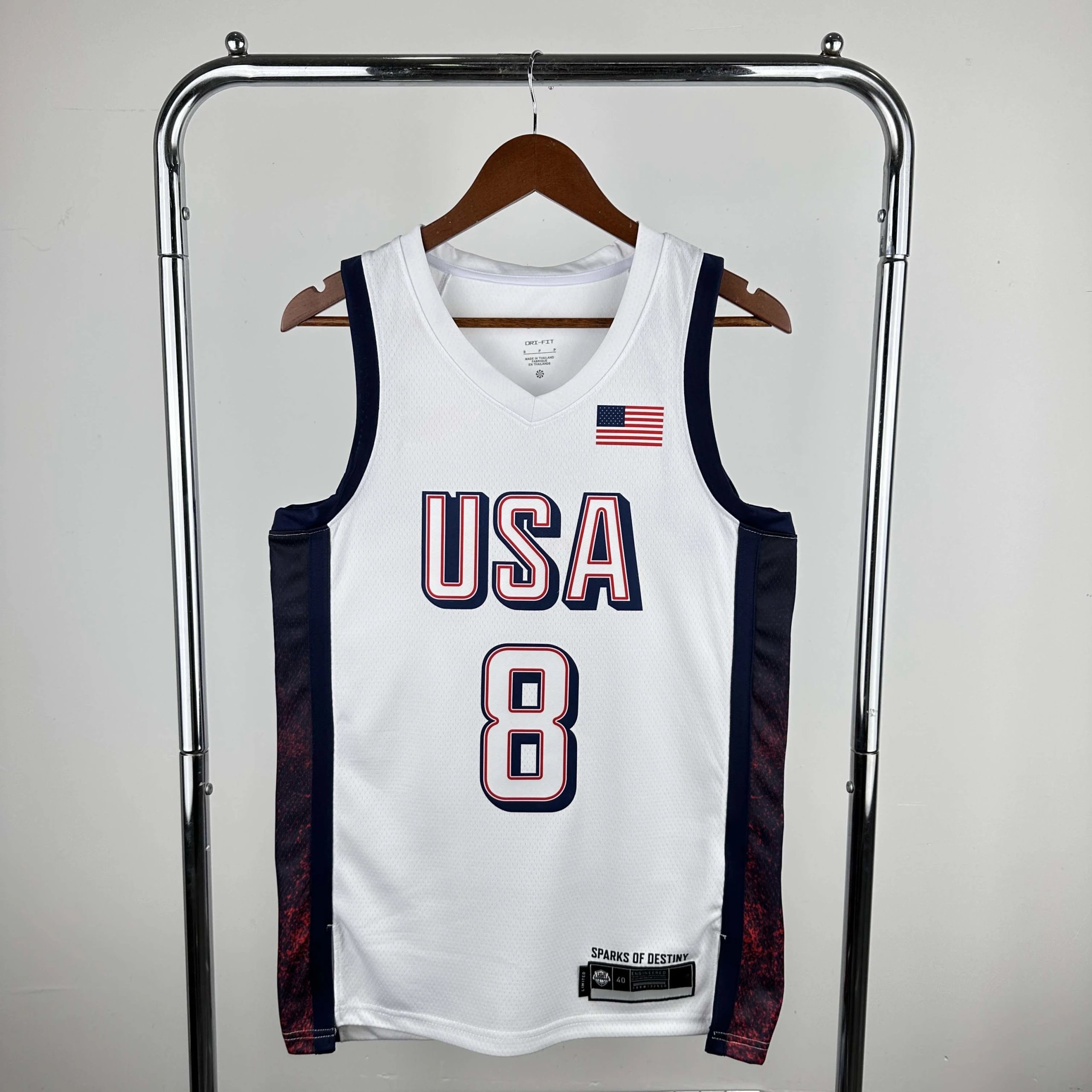 2024 USA National Team White #8 Leonard (Please note customization requests when placing your order; messages will not be counted)