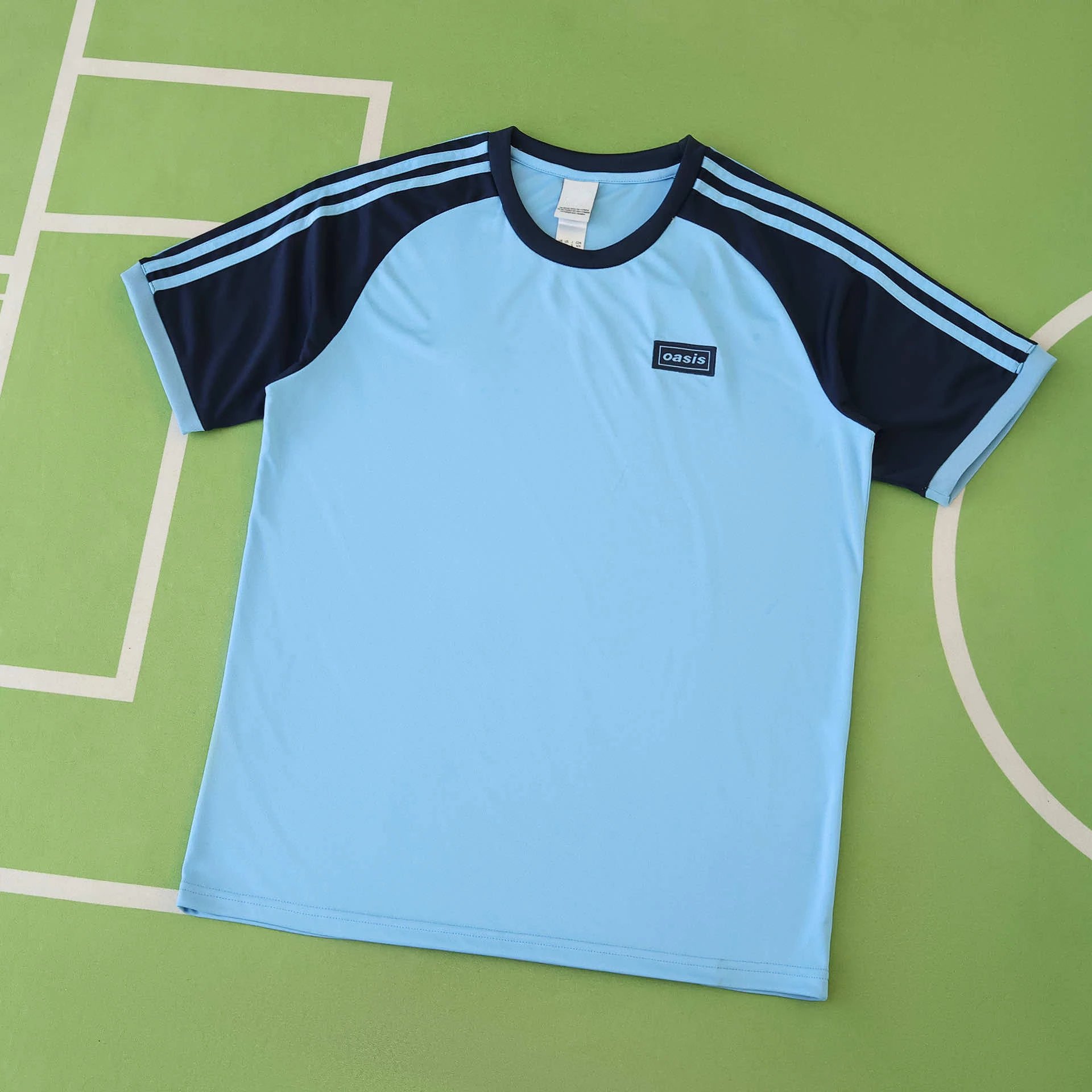 Adidas OASIS Limited Edition Blue T-Shirt (Please note customization details at checkout; messages will not be considered)