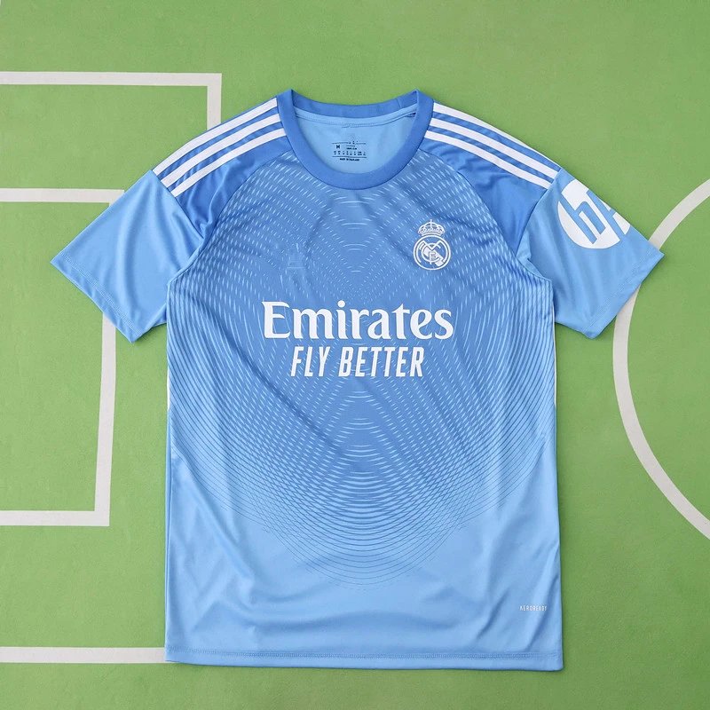 2526 Real Madrid Blue Goalkeeper Thai Version (Please note customization info when placing order, sending message does not count)