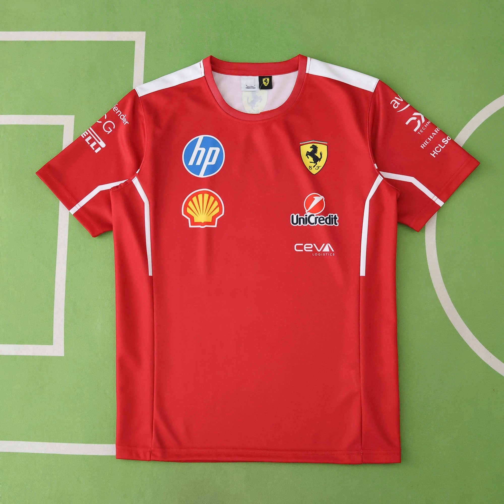 F1 Ferrari Racing Red T-Shirt (Please note customization info in order remarks; messages are not counted)