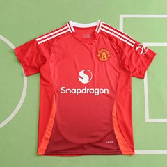 24/25 Manchester United Home Thai Version (Please leave customization details in order notes, private messages are not accepted) (Customization info must be noted when placing order, messages will not be counted)