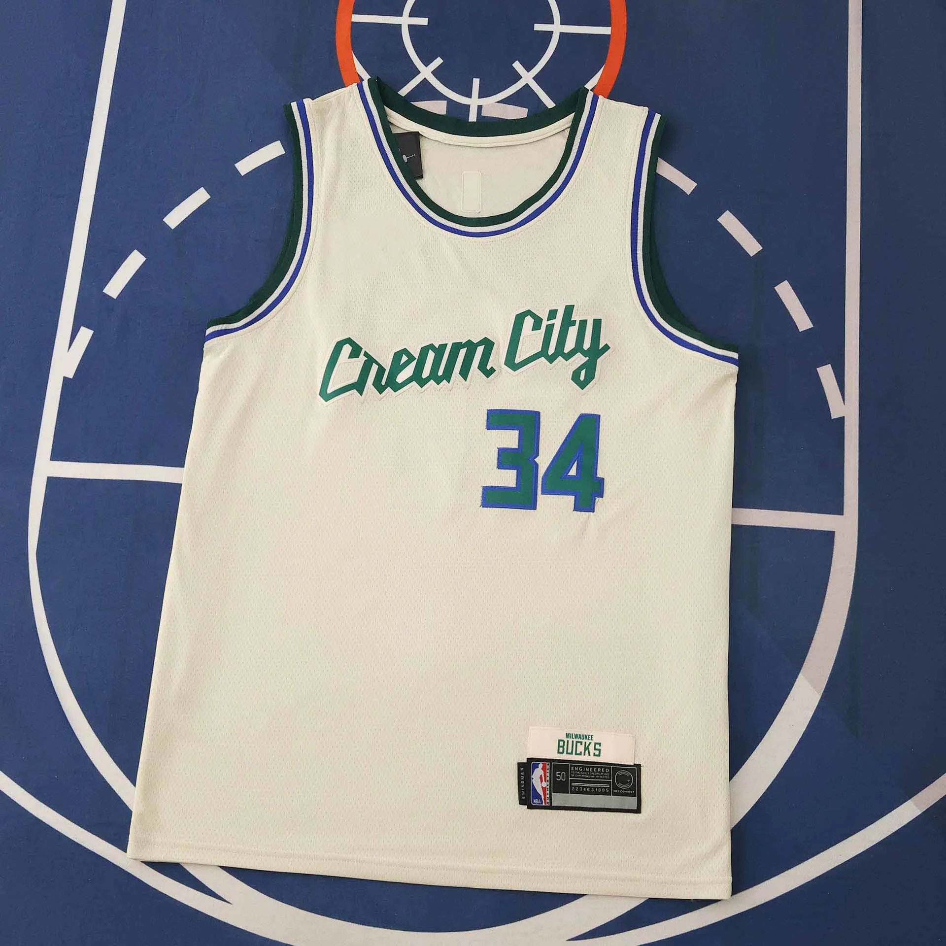 2025-26 NBA Milwaukee Bucks #34 Giannis Antetokounmpo Jersey
