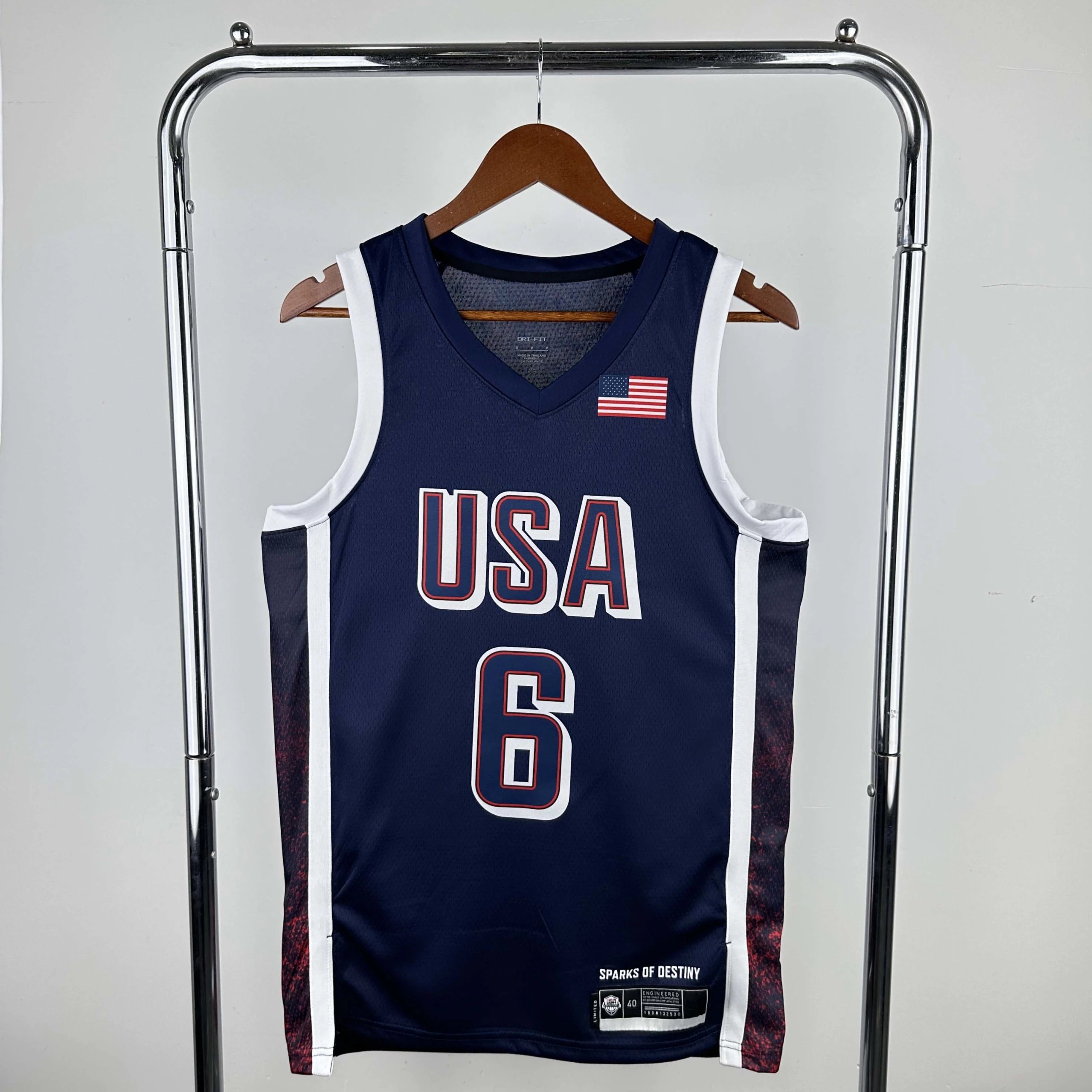 2024 USA National Team Navy Blue 6 James (Please note customization info when placing order, messages are not counted)