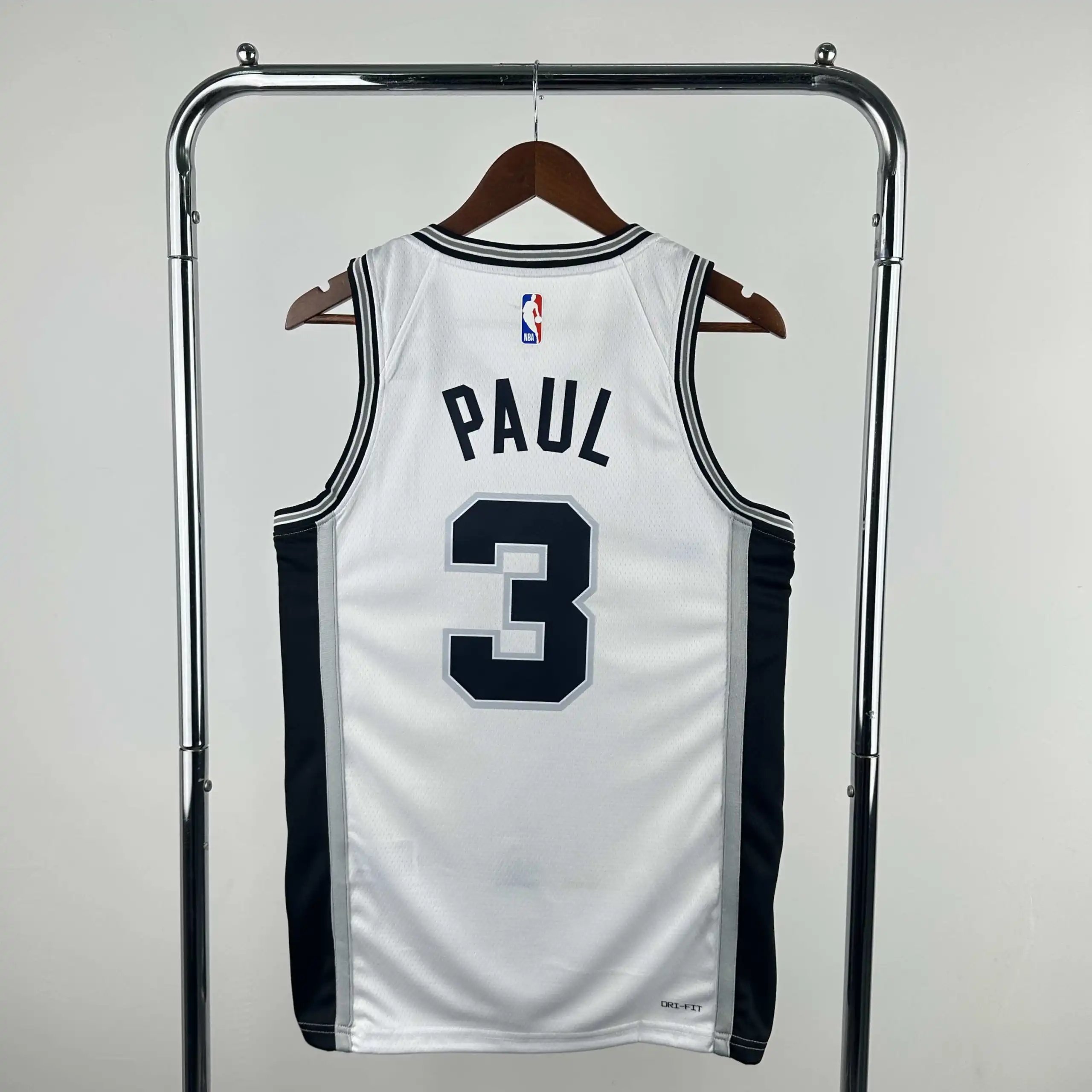 NBA San Antonio Spurs 3# PAUL (For custom info, please leave a note when placing your order; messages are not counted)