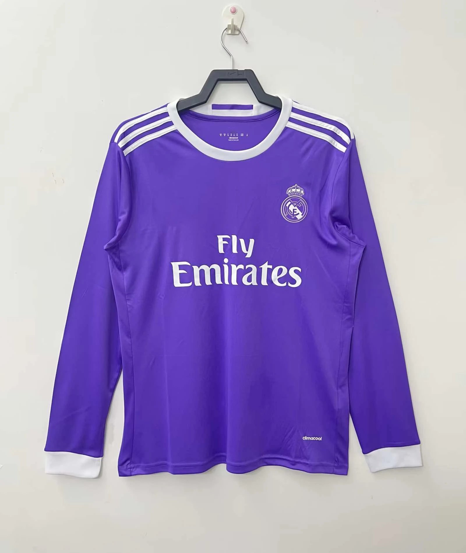 1617 Real Madrid away purple long sleeved Thai version (please note customization information when placing the order, do not read messages)