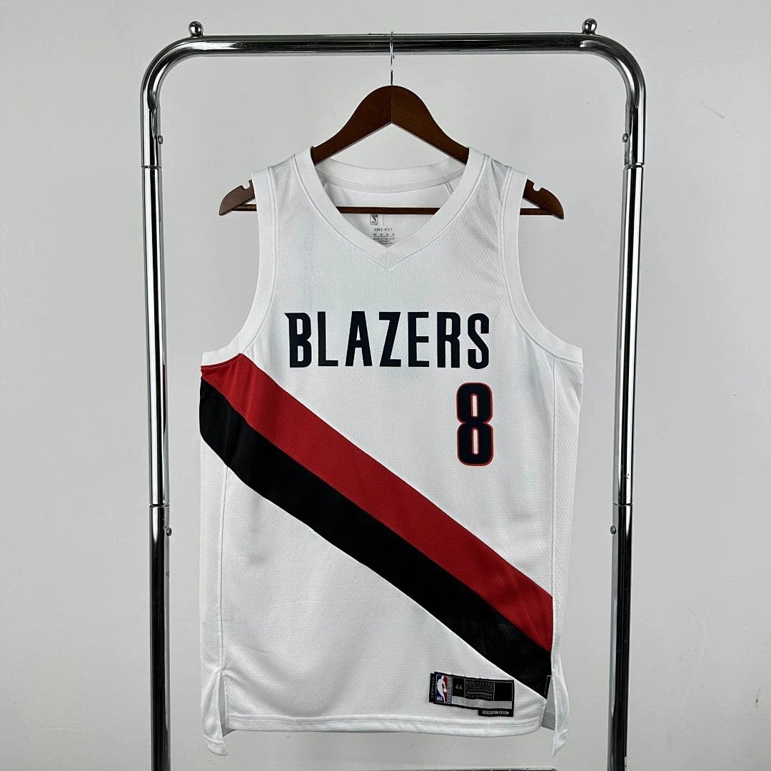 25-26 NBA Portland Trail Blazers Home white 8-AVDIJA