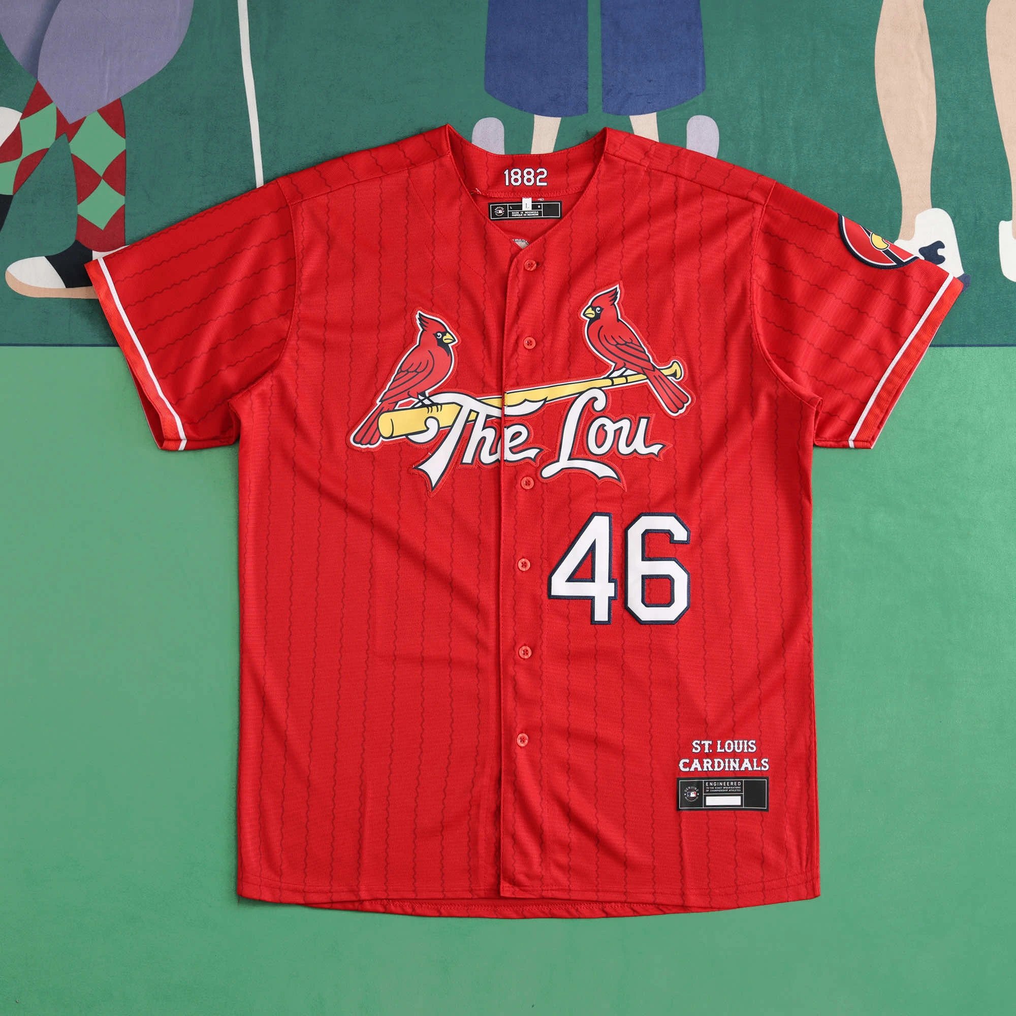 MLB St. Louis Cardinals 46NO (Please note customization info when placing order, messages are not counted)