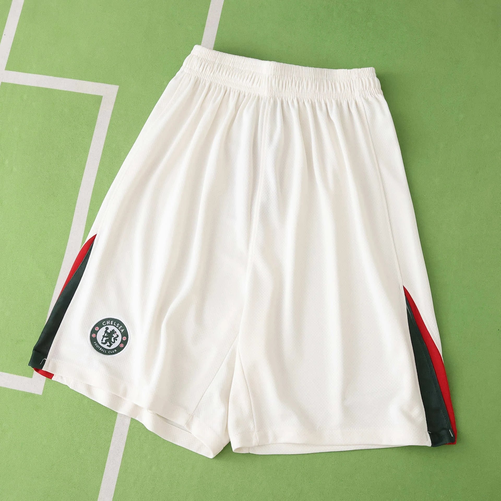 2526 Chelsea Away Beige Shorts (Please Leave Customization Info in Order Notes; Messages Not Accepted)