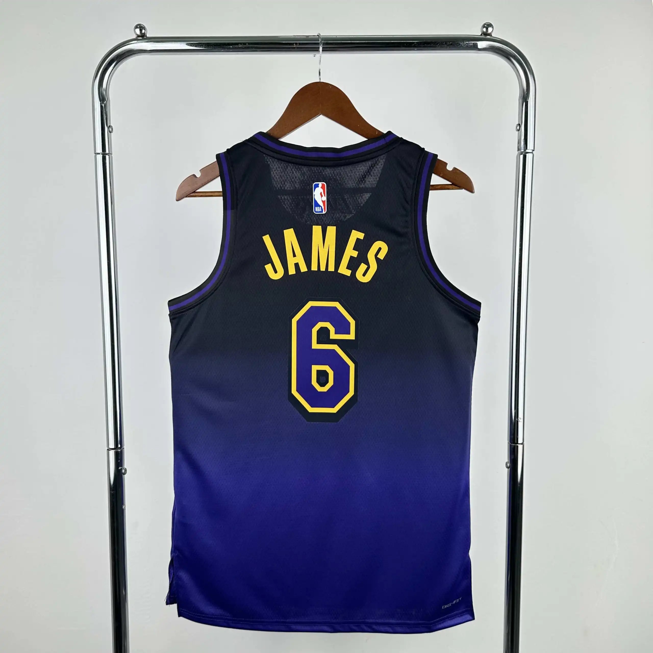 NBA Los Angeles Lakers 6# JAMES (For custom info, please leave a note when placing your order; messages are not accepted)