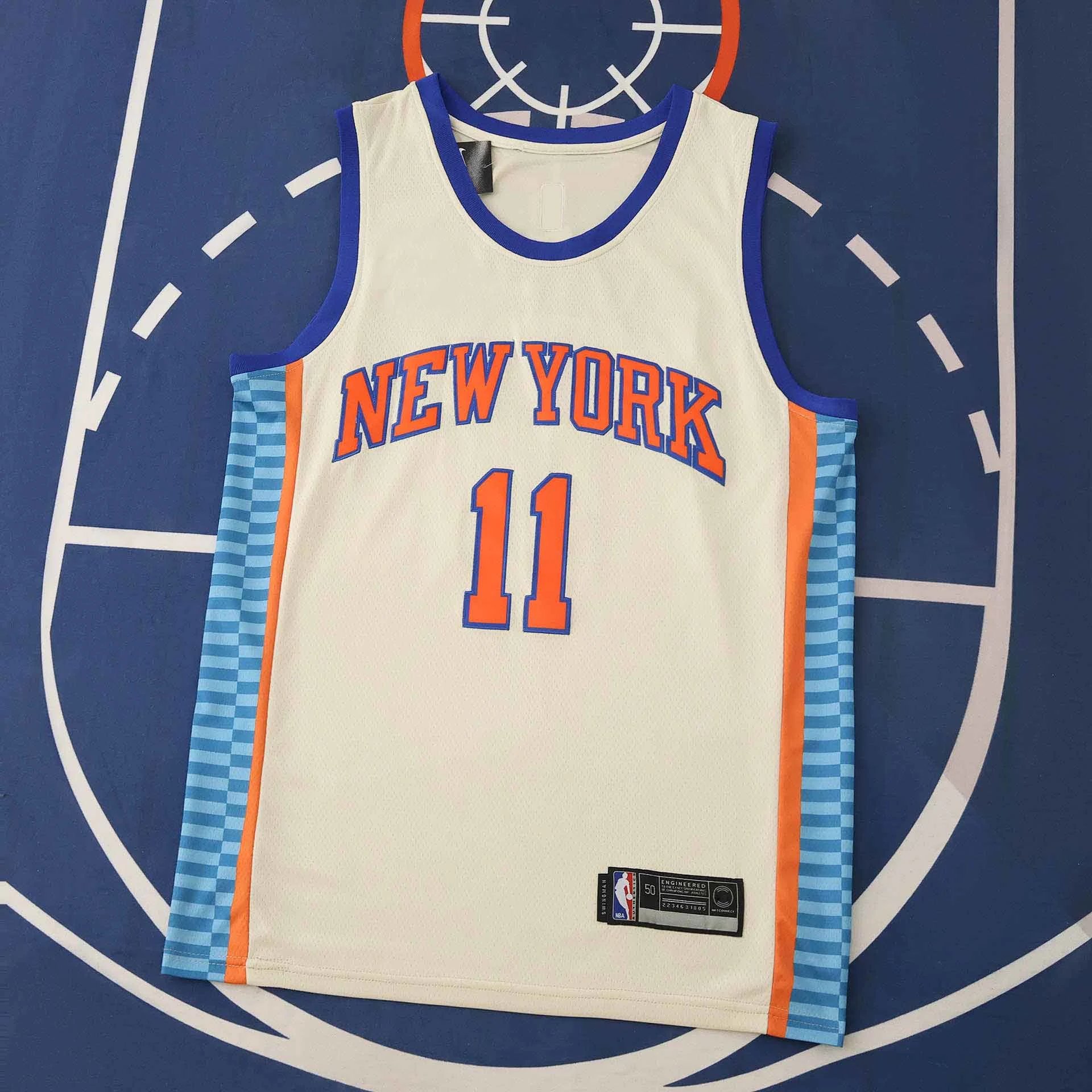 2025-26 NBA New York Knicks Beige #11 Brunson