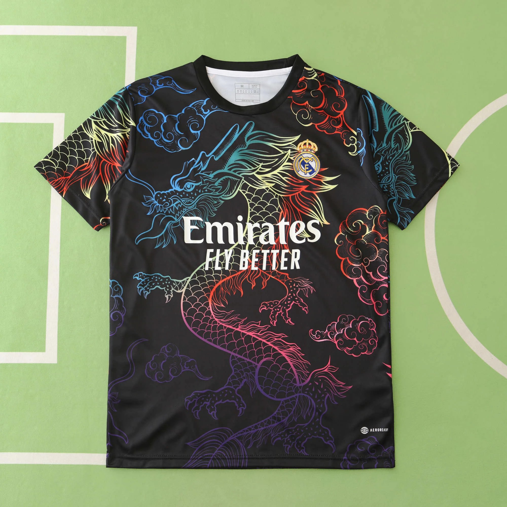 2425 Real Madrid Black Color Dragon Thai Version (For customization, please leave a note when placing your order. Do not send private messages)