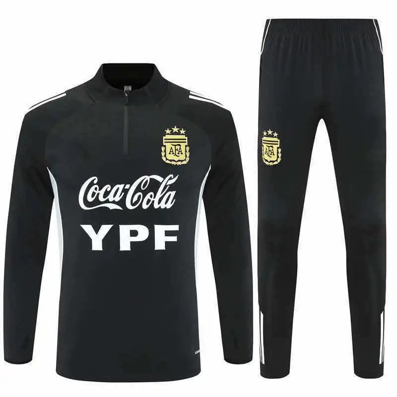 2526 Argentina Black YPF Half-Zip Training Set (Please leave customization details in order notes; messages will not be counted)