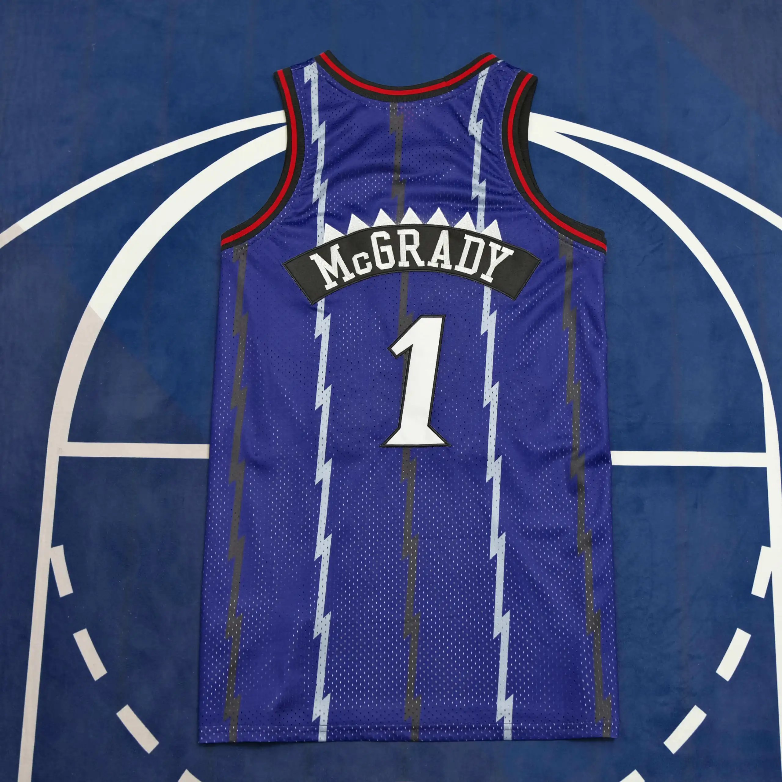 NBA Toronto Raptors #1 McGrady (For custom info, please leave a note when placing your order; messages do not count)