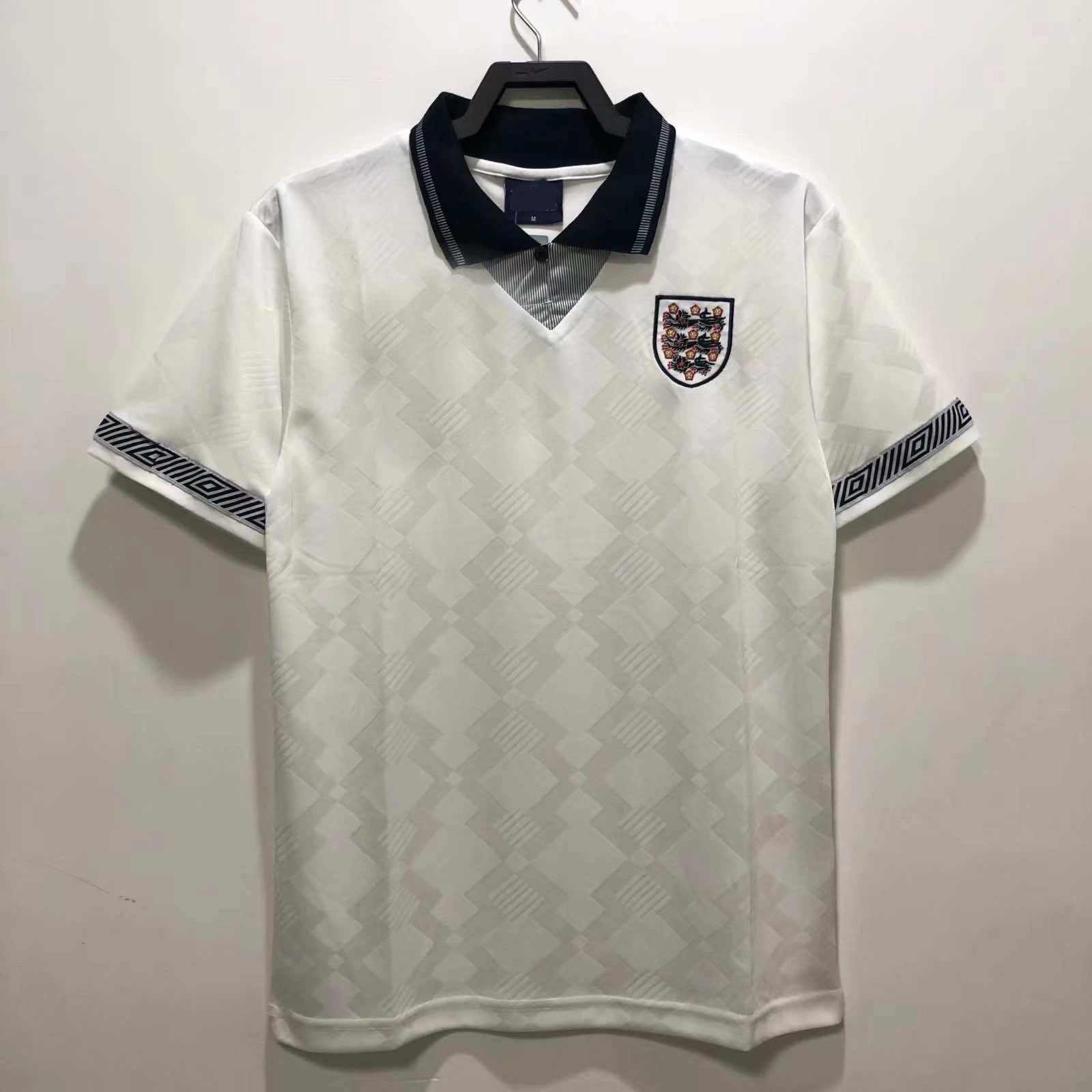 1990 England Home Jersey Replica (For customization info, please leave a note when placing your order; messages will not be checked)