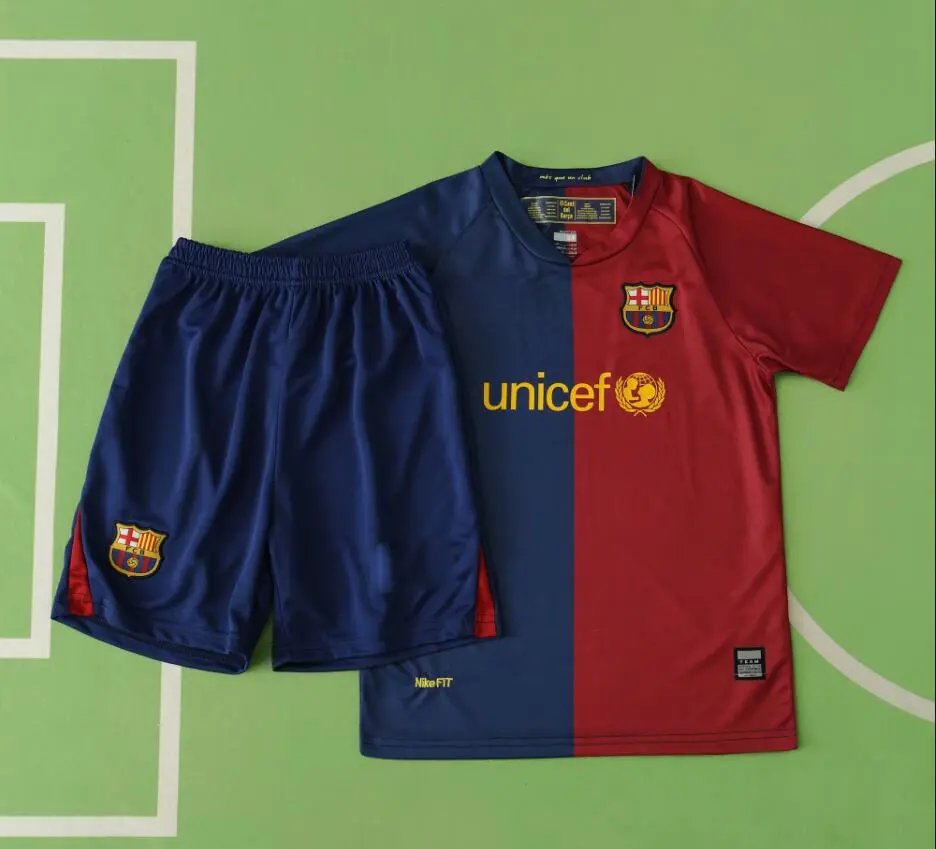 0809 Barcelona Home Kids Jersey (Customization info must be noted at checkout; messages do not count)