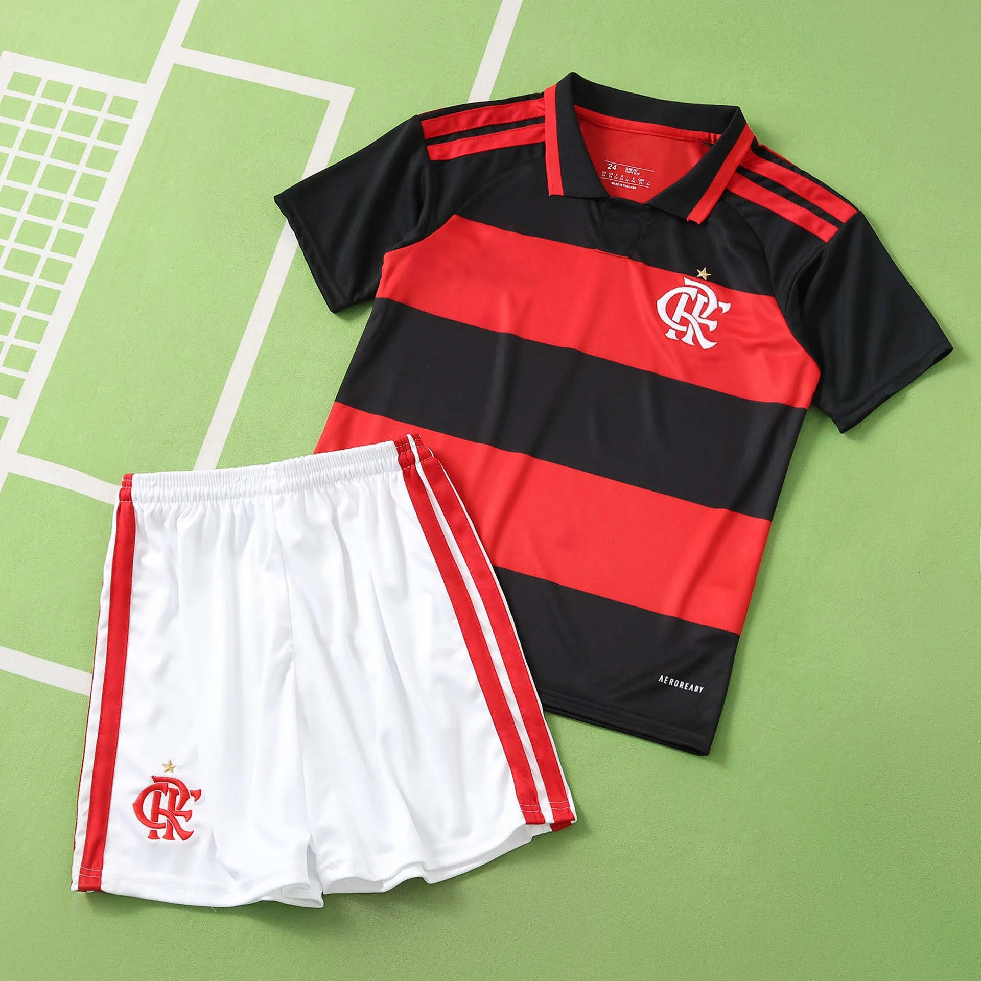 2627 Flamengo Home Kids Kit (Please note customization info when placing order, messages are not counted)
