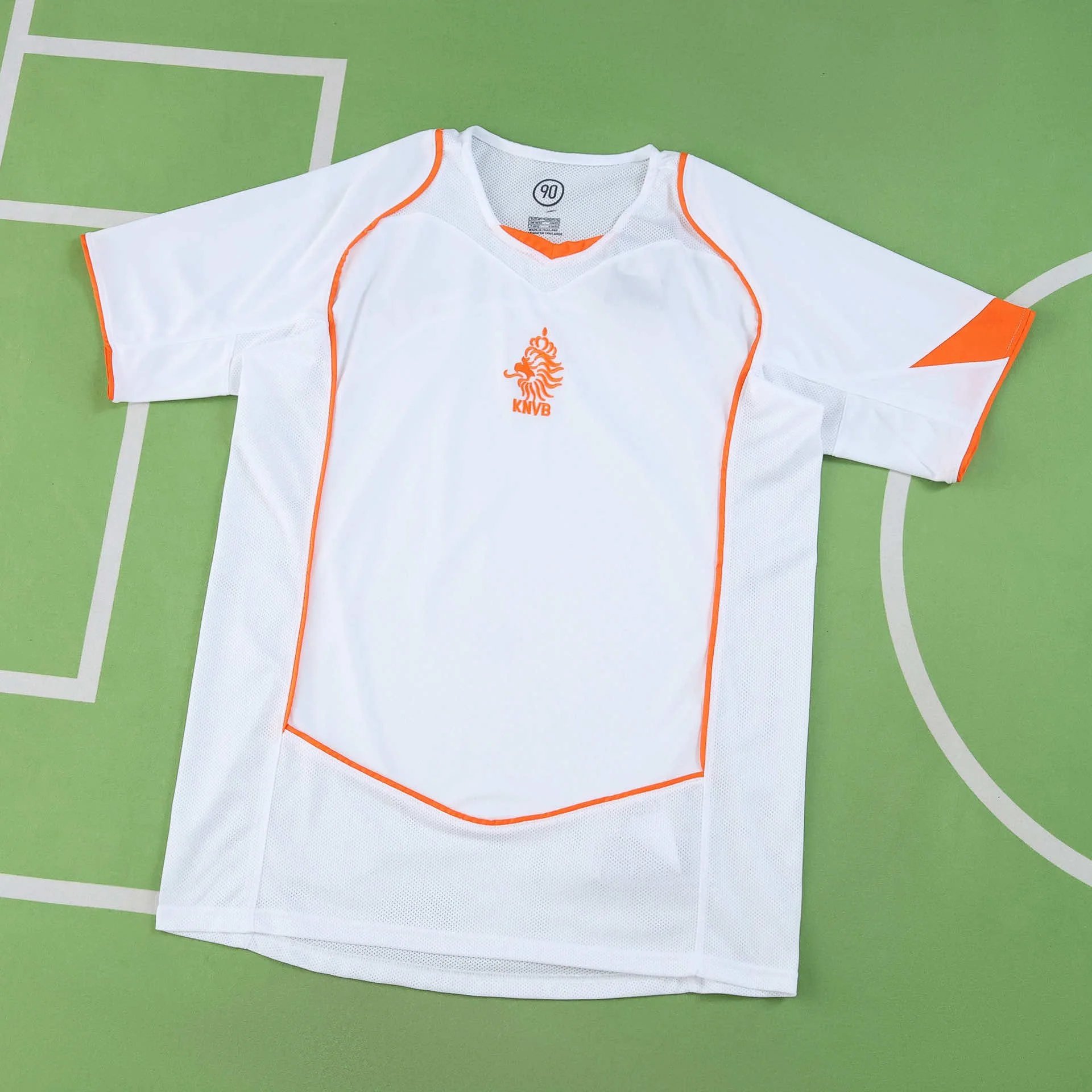 2004 Netherlands Away White Fan-Style Jersey (Customization details must be noted in the order remarks; messages won't be accepted)
