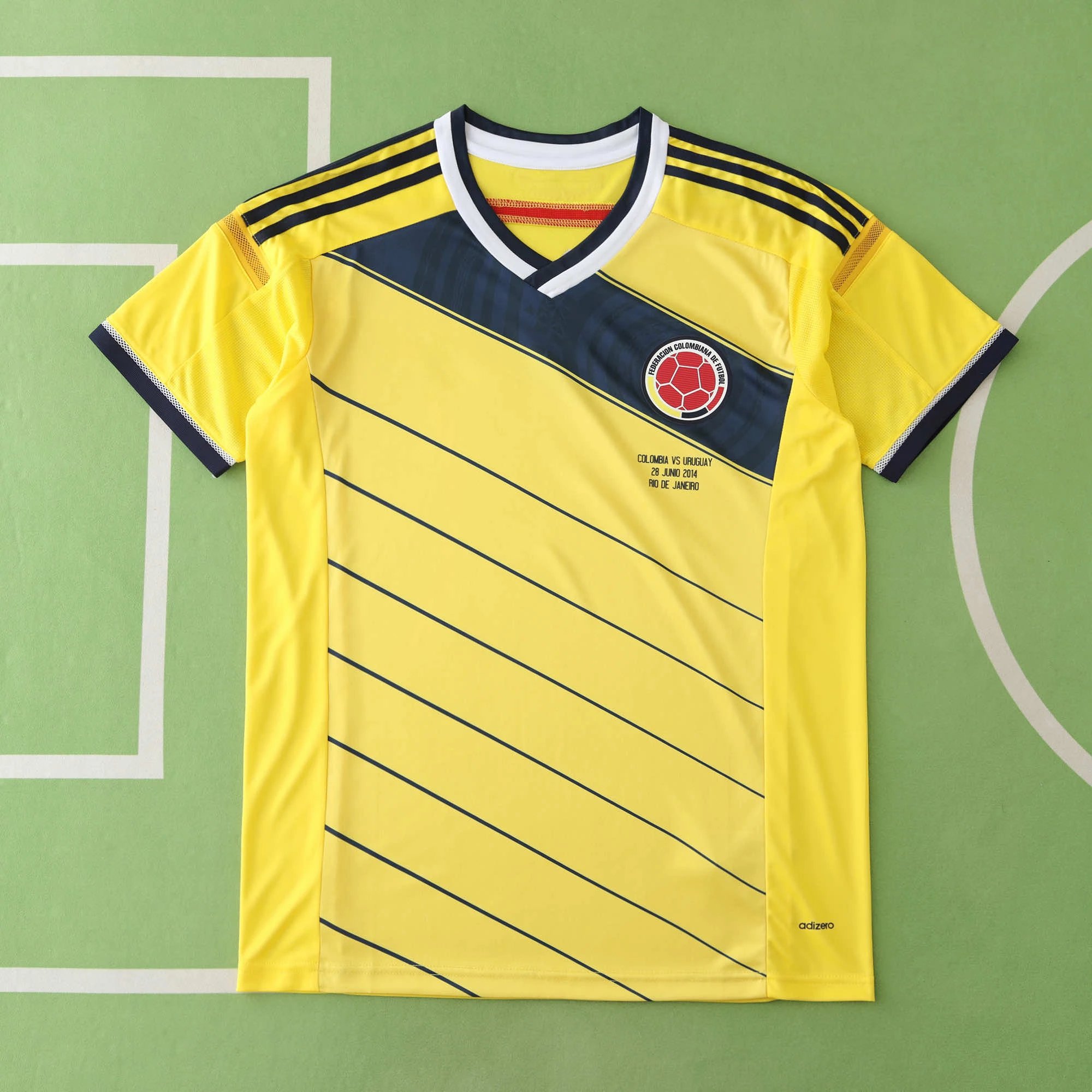 2014 Colombia Home Yellow Thailand Version (Please leave customization details in the order notes; messages do not count)