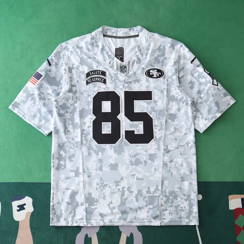 2024 NFL San Francisco 49ers Super Bowl Edition 85# KITTLE (For custom info, please leave a note when placing order; messages won't count)
