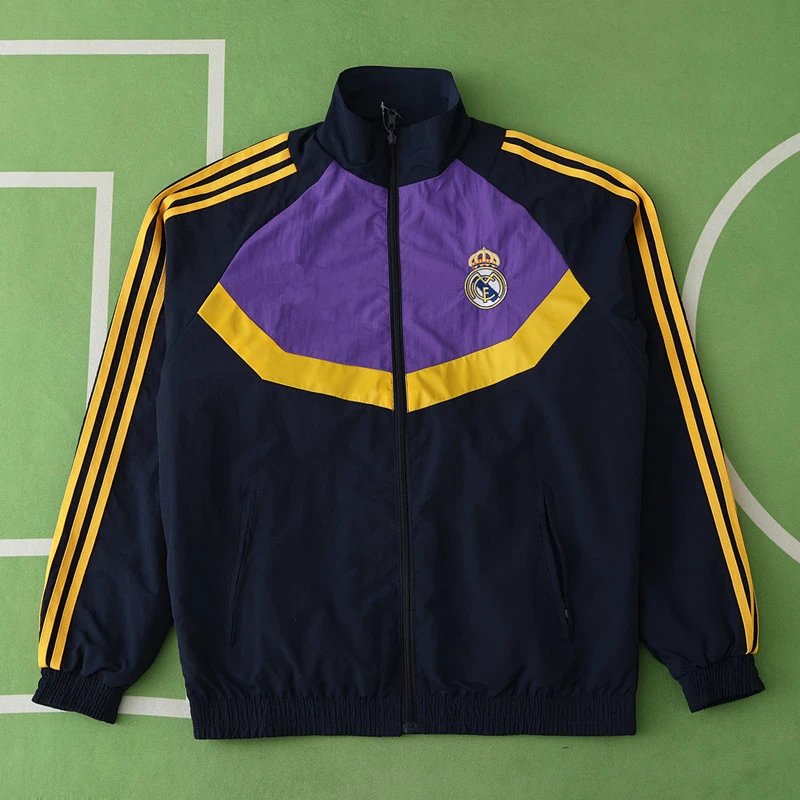 2425 Royal Dark Blue / Purple Reversible Jacket (Please leave customization notes in the order remarks; messages are not accepted)