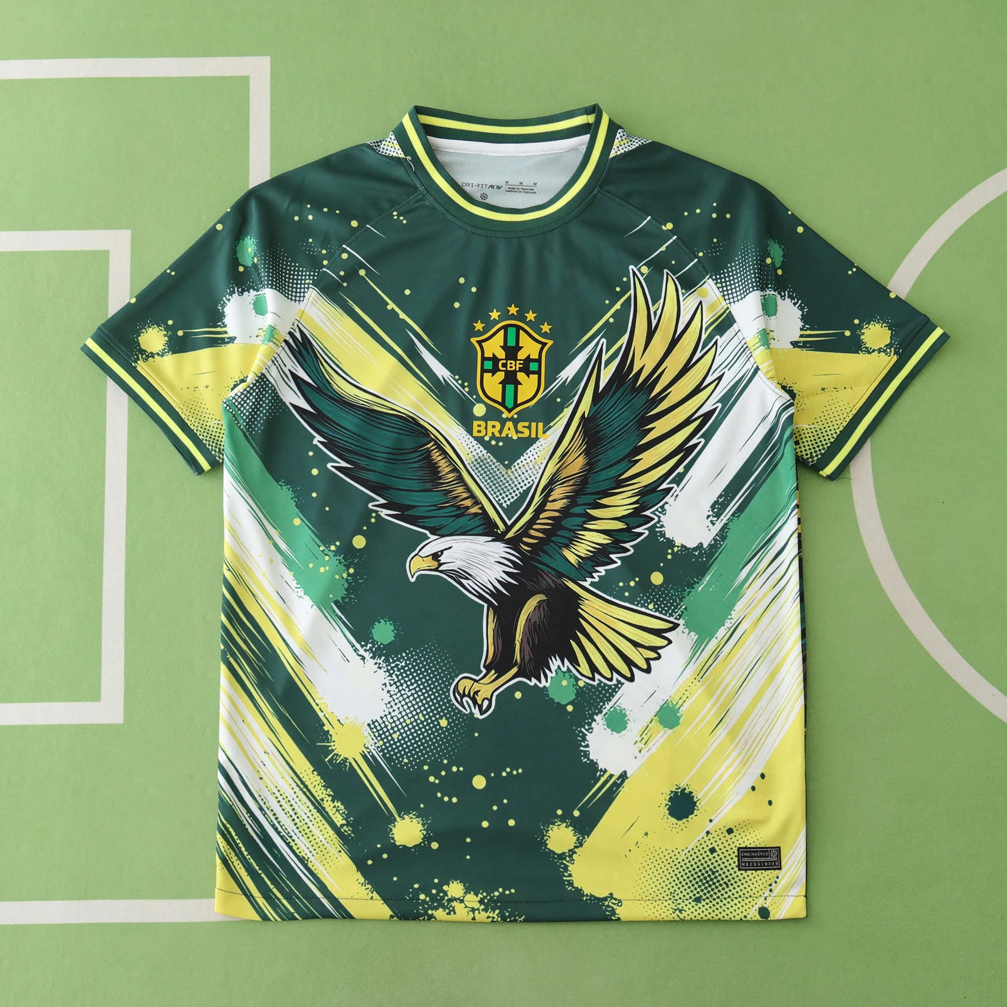 2425 Brazil Flying Eagle Green Thai Version (Please note customization info when placing order, messages are not counted)