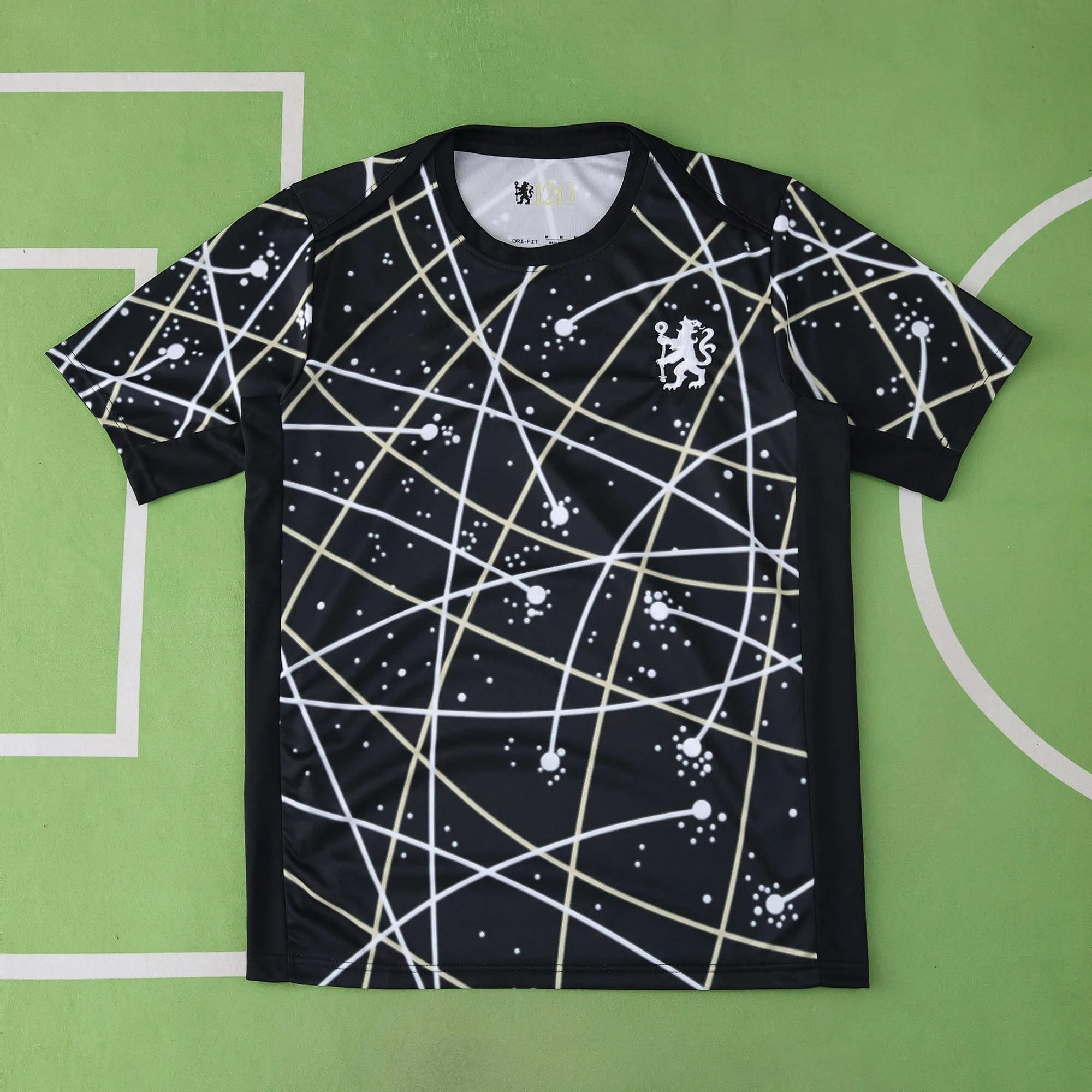 2526 Chelsea Black and White Striped Training Kit Thai Version (Please note customization info in order remarks; messages will not be accepted)