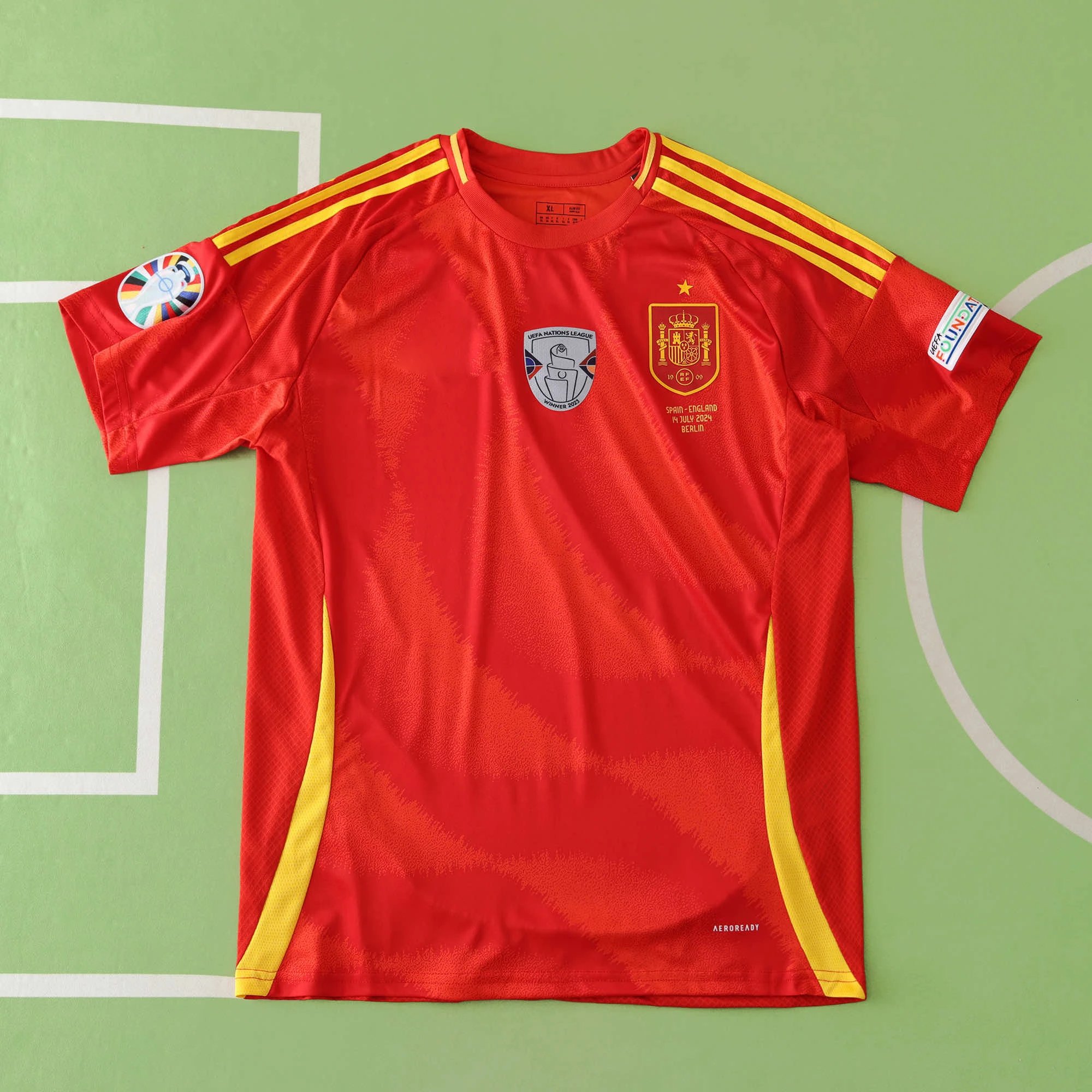 24-25 Spain Home Jersey Thai Version (For customization, please leave a note in your order; do not send private messages)