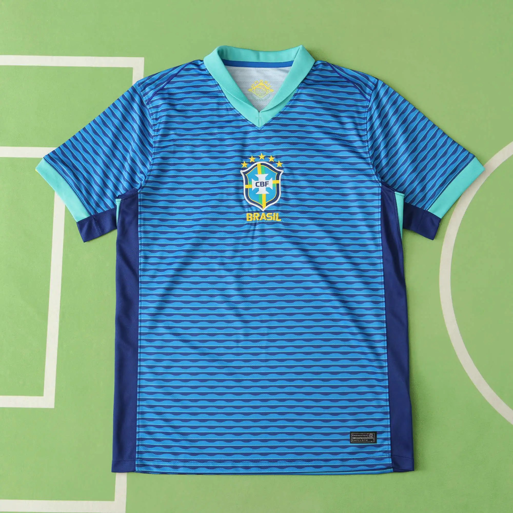 2425 Brazil Away Thai Version (For customization, please leave a note when placing your order; do not send private messages)