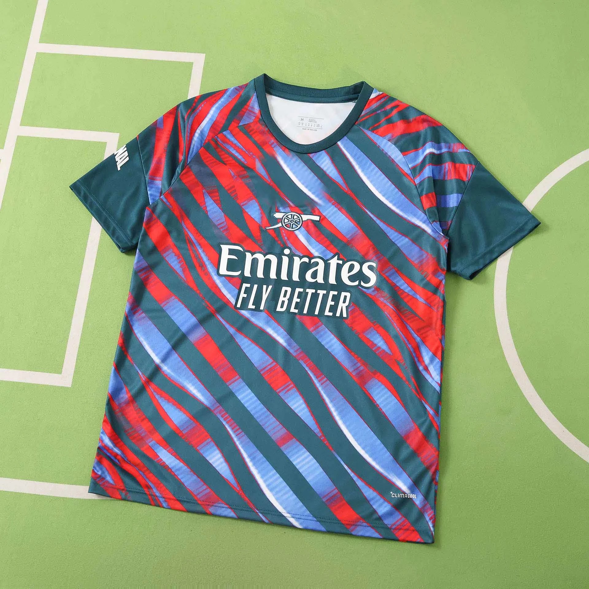 2627 Arsenal Red and Blue Training Kit Thai Version (Please note customization information when placing order, messages do not count)