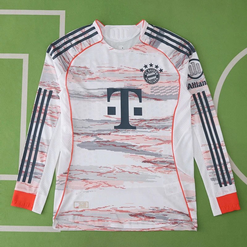 2526 Bayern Away Long Sleeve Player Version (Please note customization info in order remarks; messages won't count)