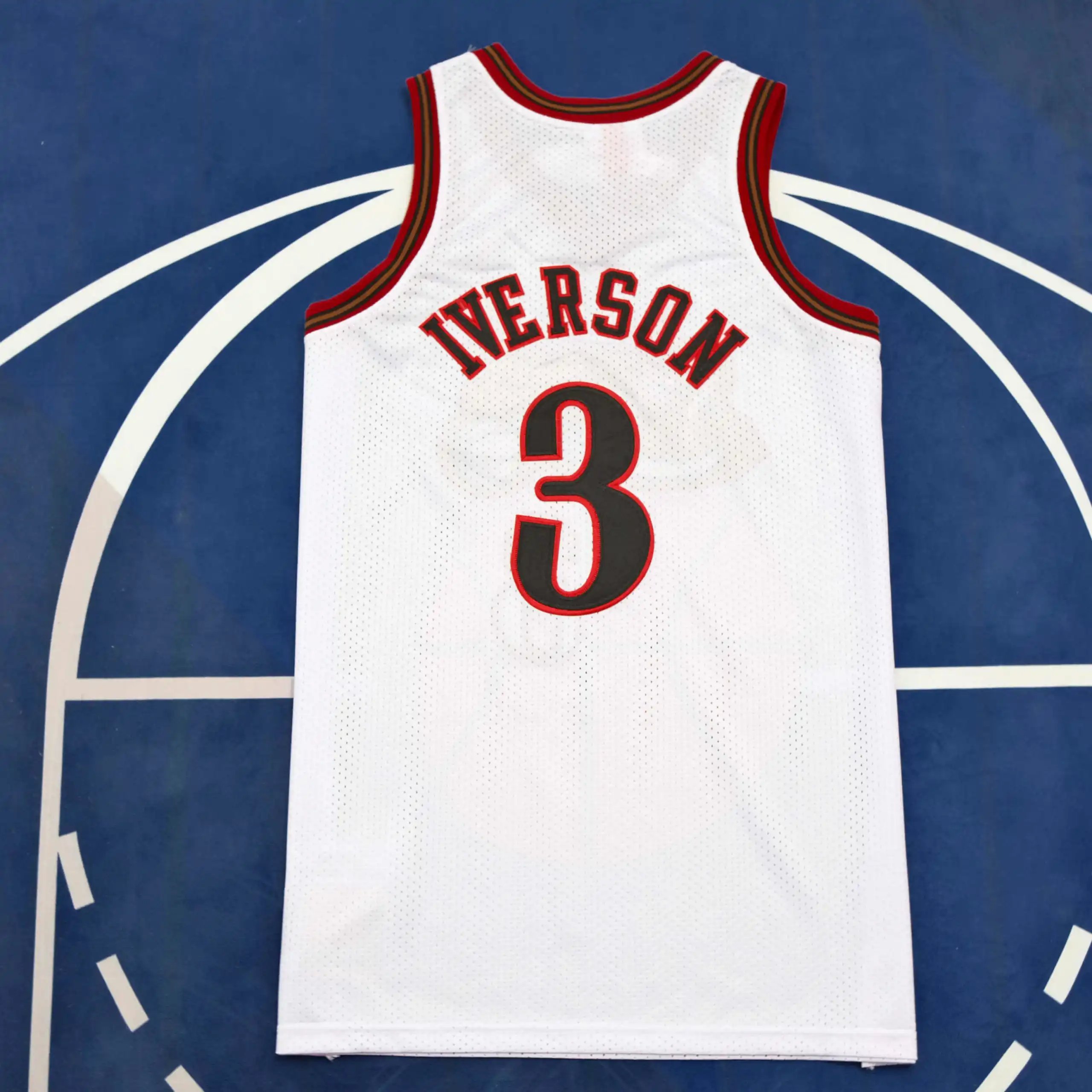 NBA Philadelphia 76ers 3# Iverson (For customization, please leave a note when placing your order, do not send private messages)