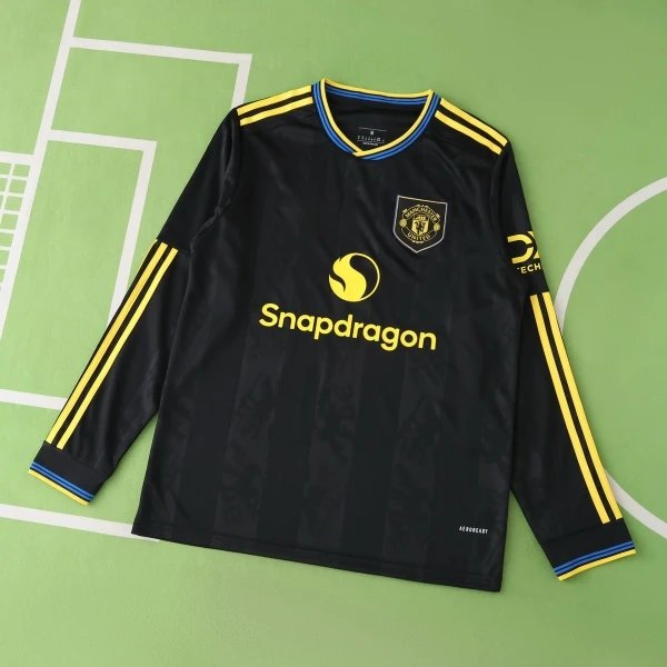 2526 Manchester United Second Away Long Sleeve Thailand Version (Please note customization info when placing order, messages are not counted)