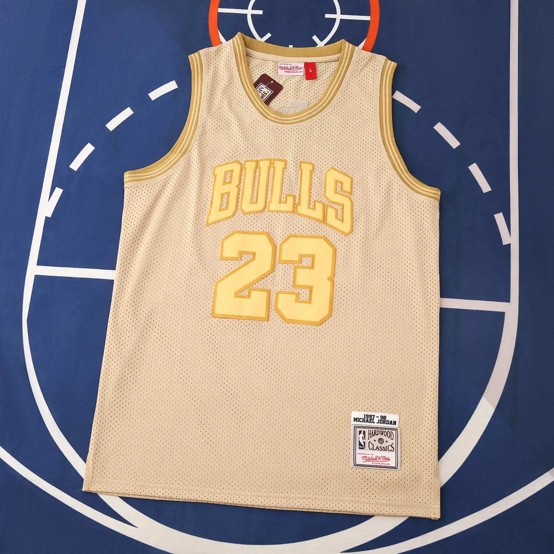 NBA Chicago Bulls Retro Yellow 23# JORDAN