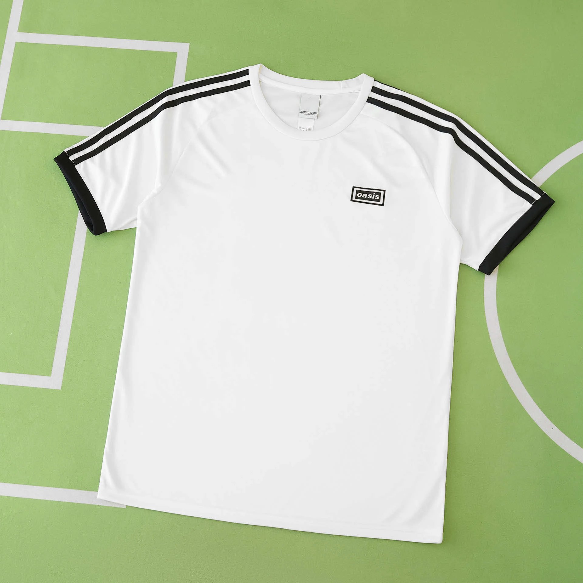 2526 Adidas OASIS Collaboration White T-Shirt (For customization, please leave a note when placing your order; messages will not be counted)