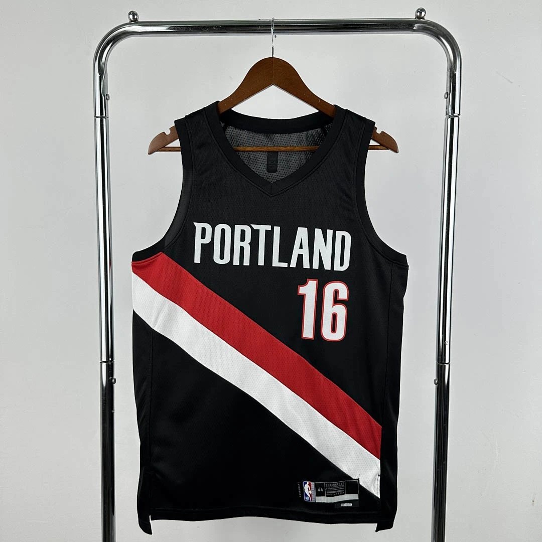 25-26 NBA Portland Trail Blazers Away Black Jersey 14-YANG
