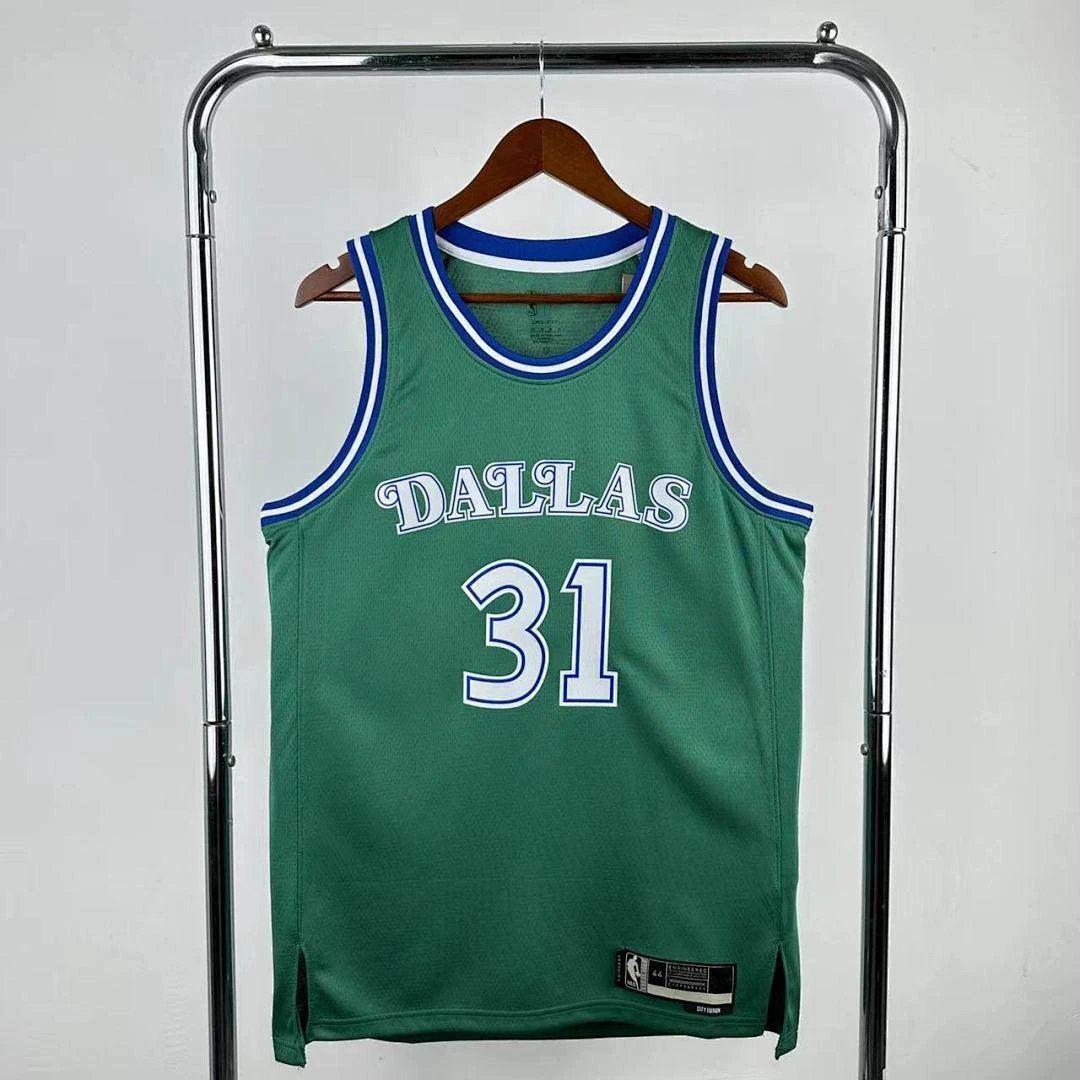 25-26 NBA Dallas Mavericks Retro Green 31 THOMPSON