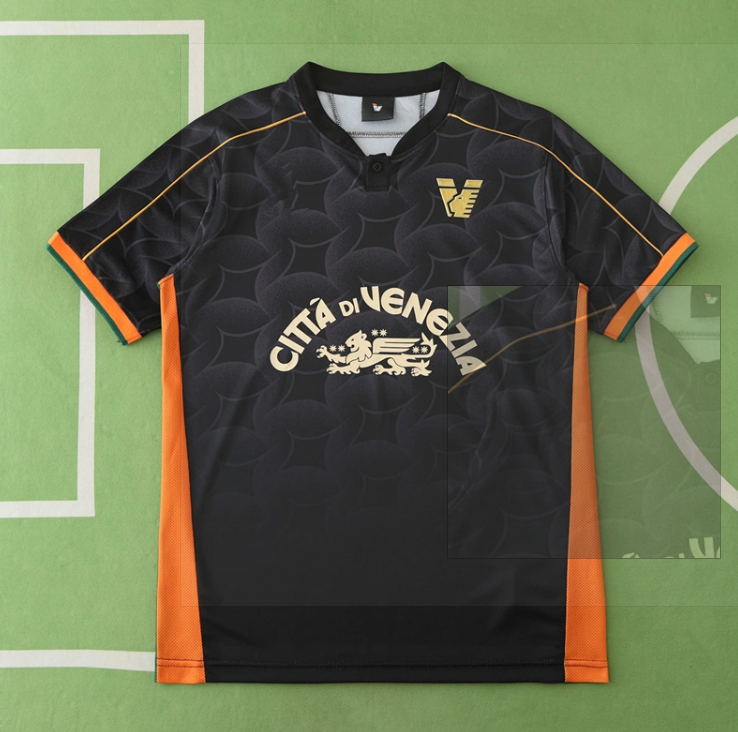 24/25 Venezia Home Black Thai Version (For customization, please leave a note when placing your order; do not send private messages)