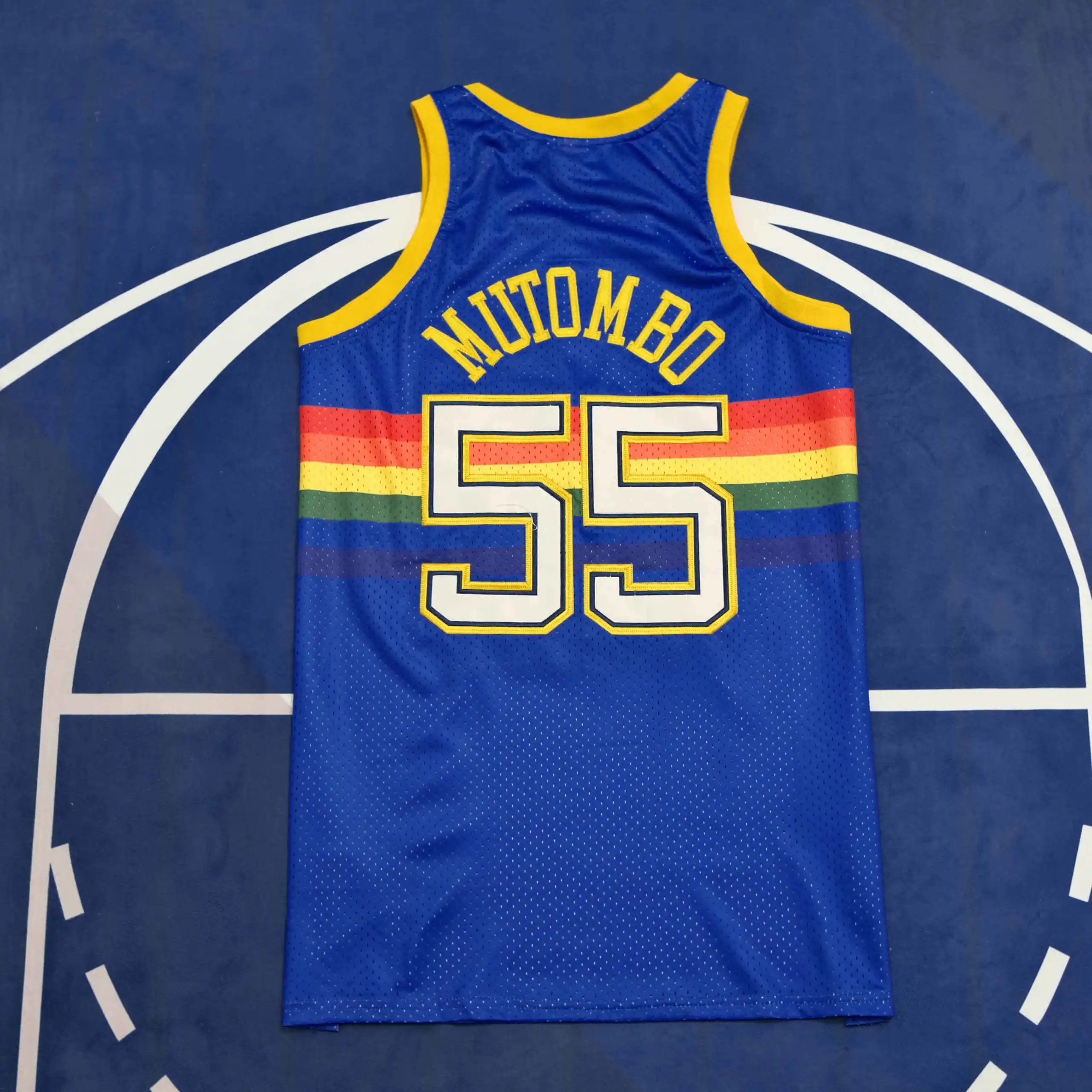 NBA Denver Nuggets 55# Mutombo (Please note customization info in order remarks; messages will not be accepted)