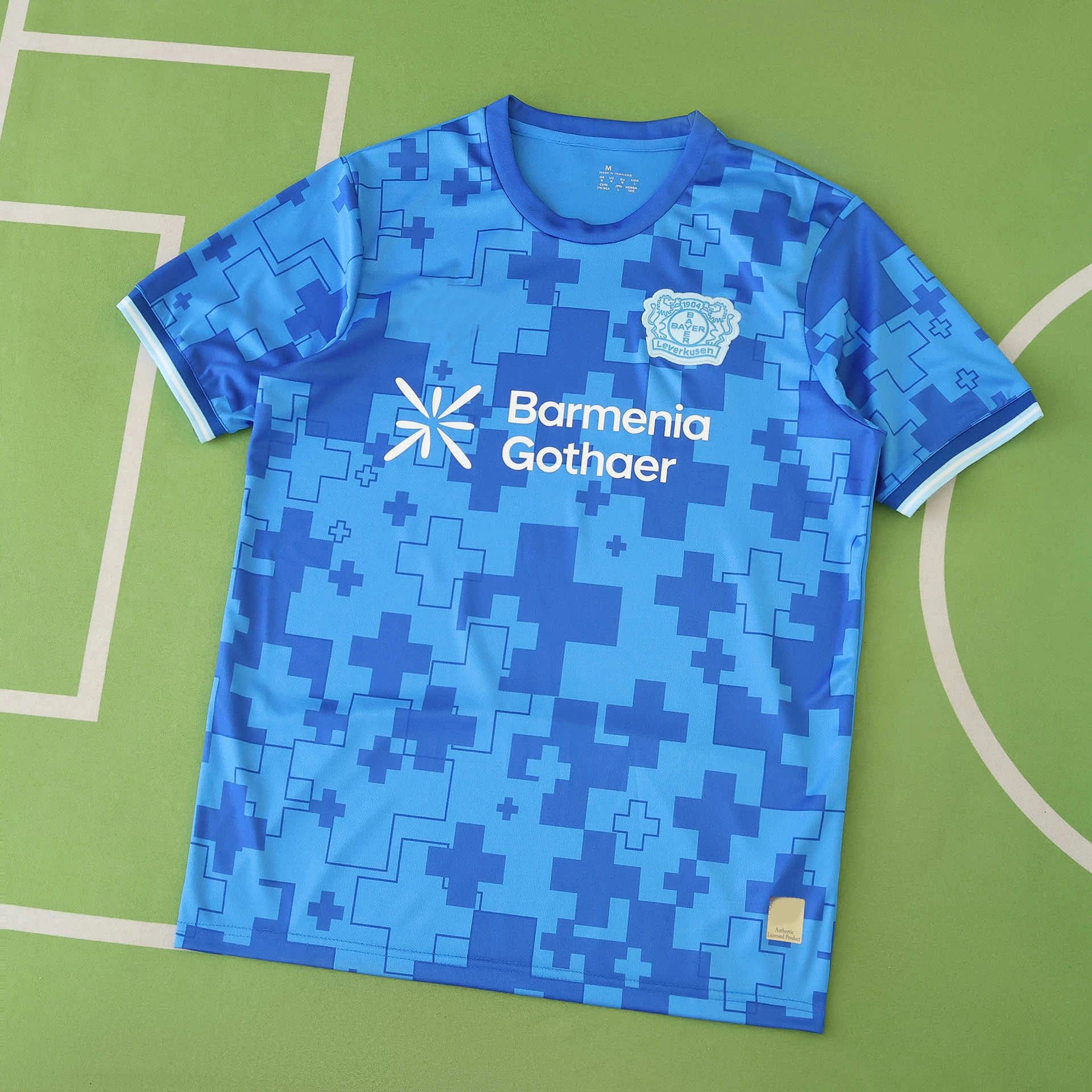 2526 Bayer Leverkusen Away Blue Thai Version (Please note customization info when placing order, messages will not count)