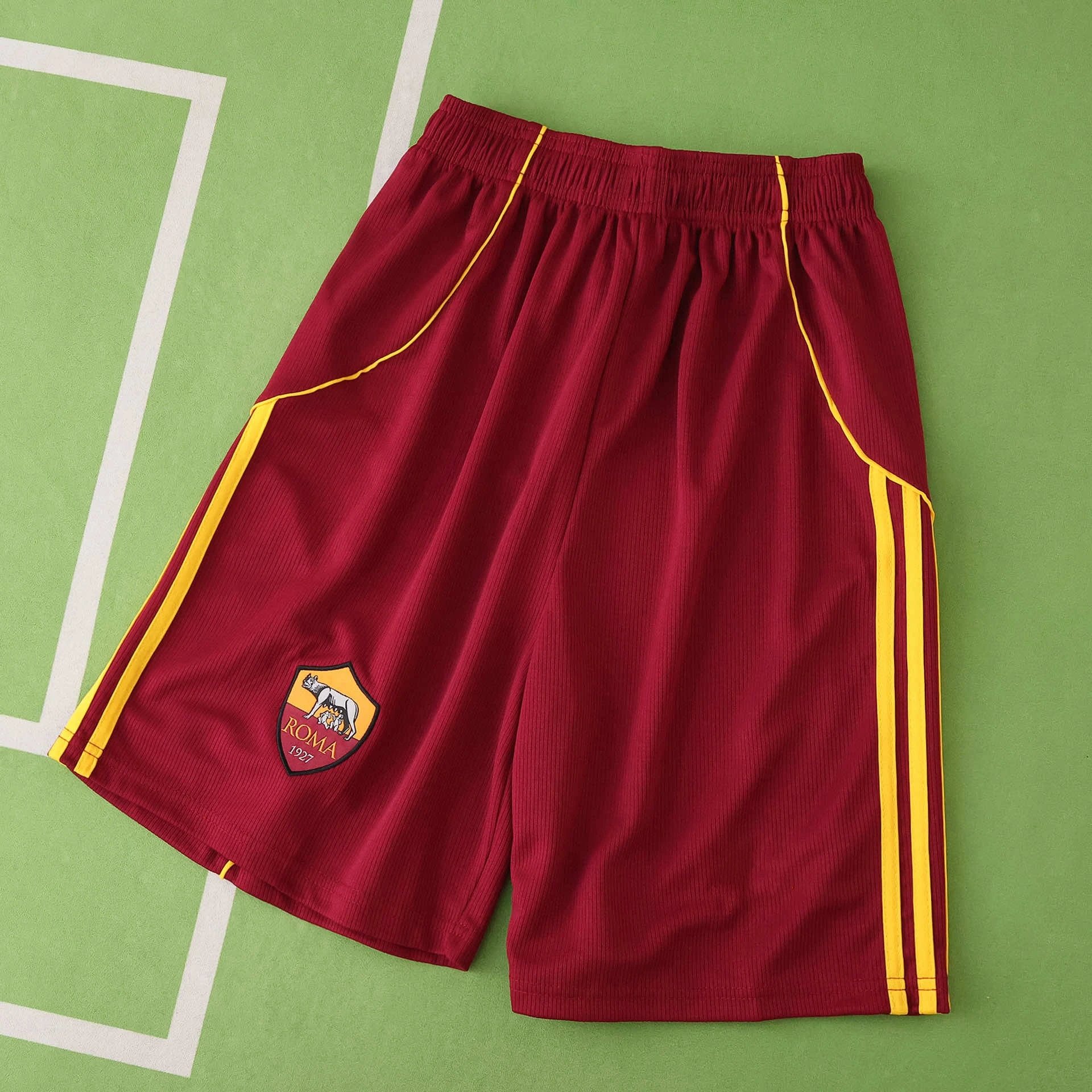 2526 Roma Home Red Shorts (Please leave customization details in order notes; messages will not count)