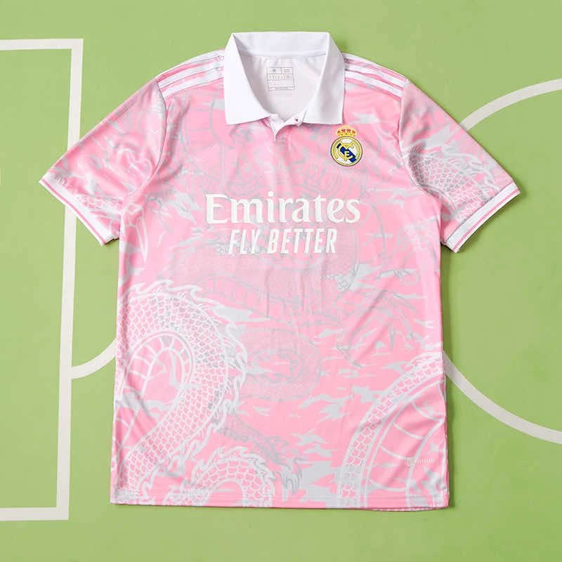 2324 Real Madrid Pink Chinese Dragon Commemorative Edition Thai Version (Please leave customization info in order notes, messages will not be checked)