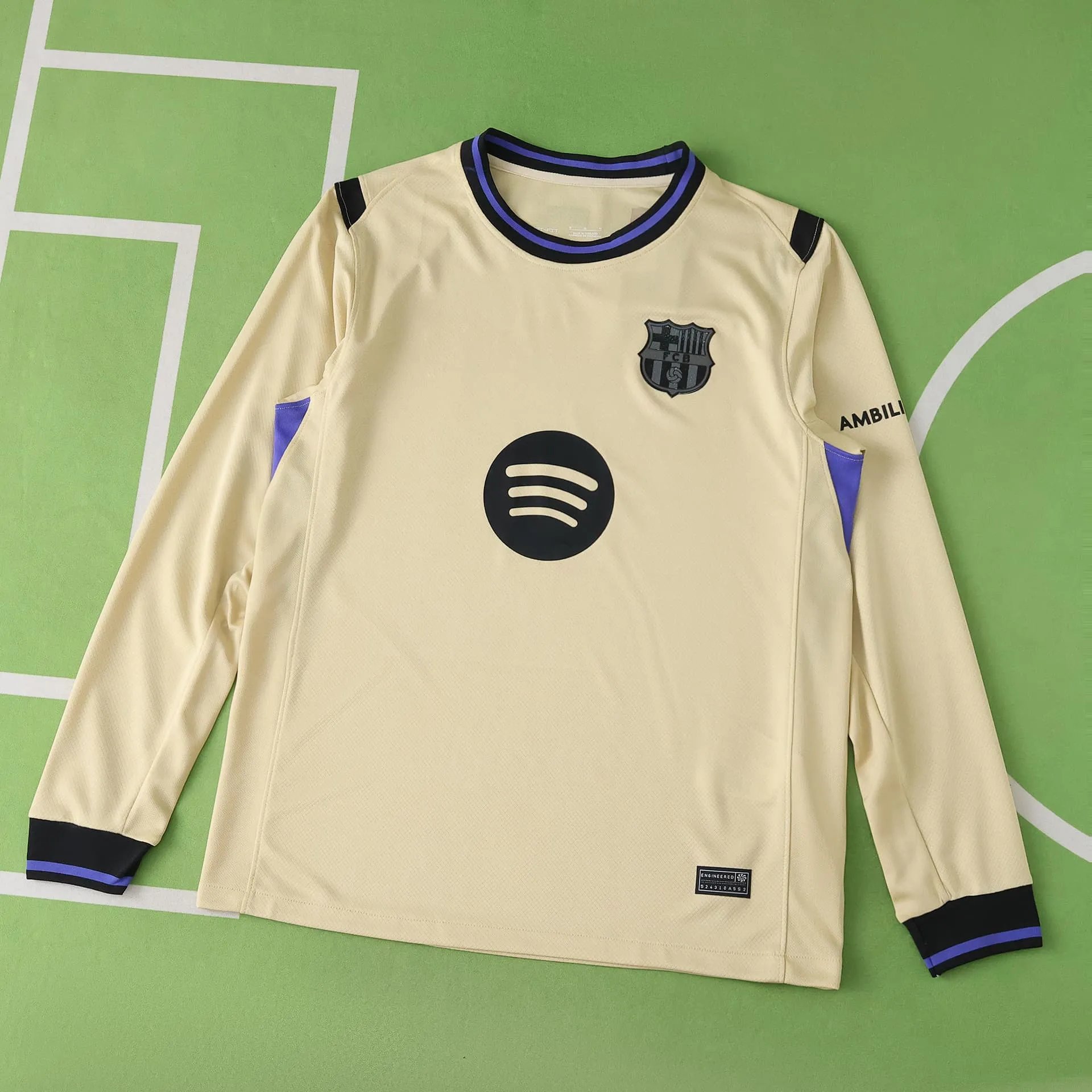2526 Barcelona Away Long Sleeve Thai Version (For customization info, please leave a note when placing order; messages are not counted)