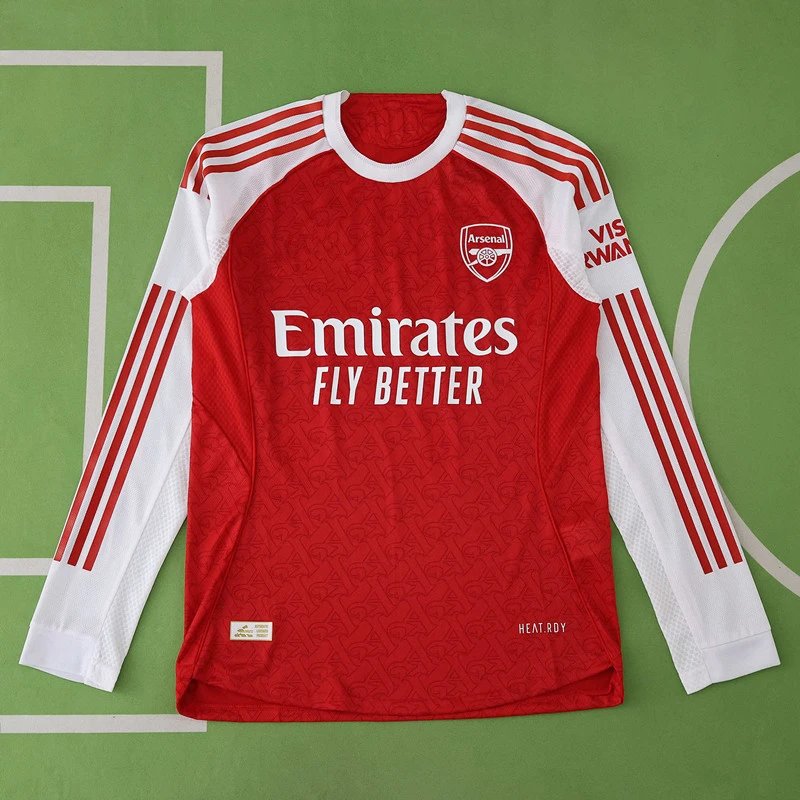 2526 Arsenal Home Long Sleeve Player Version (Please note customization info in order remarks, messages won't count)