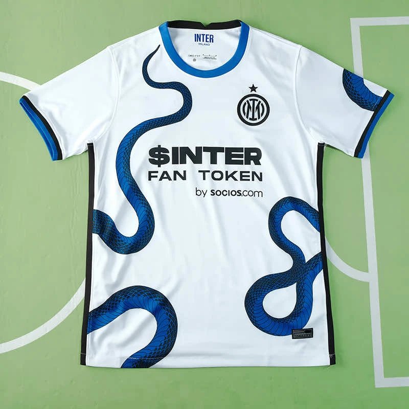 2122 Inter Milan Away White Thai Version (Please note customization info in order remarks, messages will not be checked)